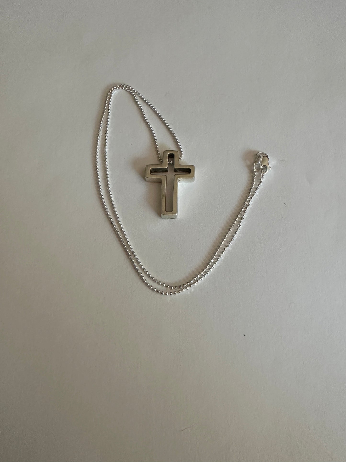 Cross Silhouette Pendant Necklace