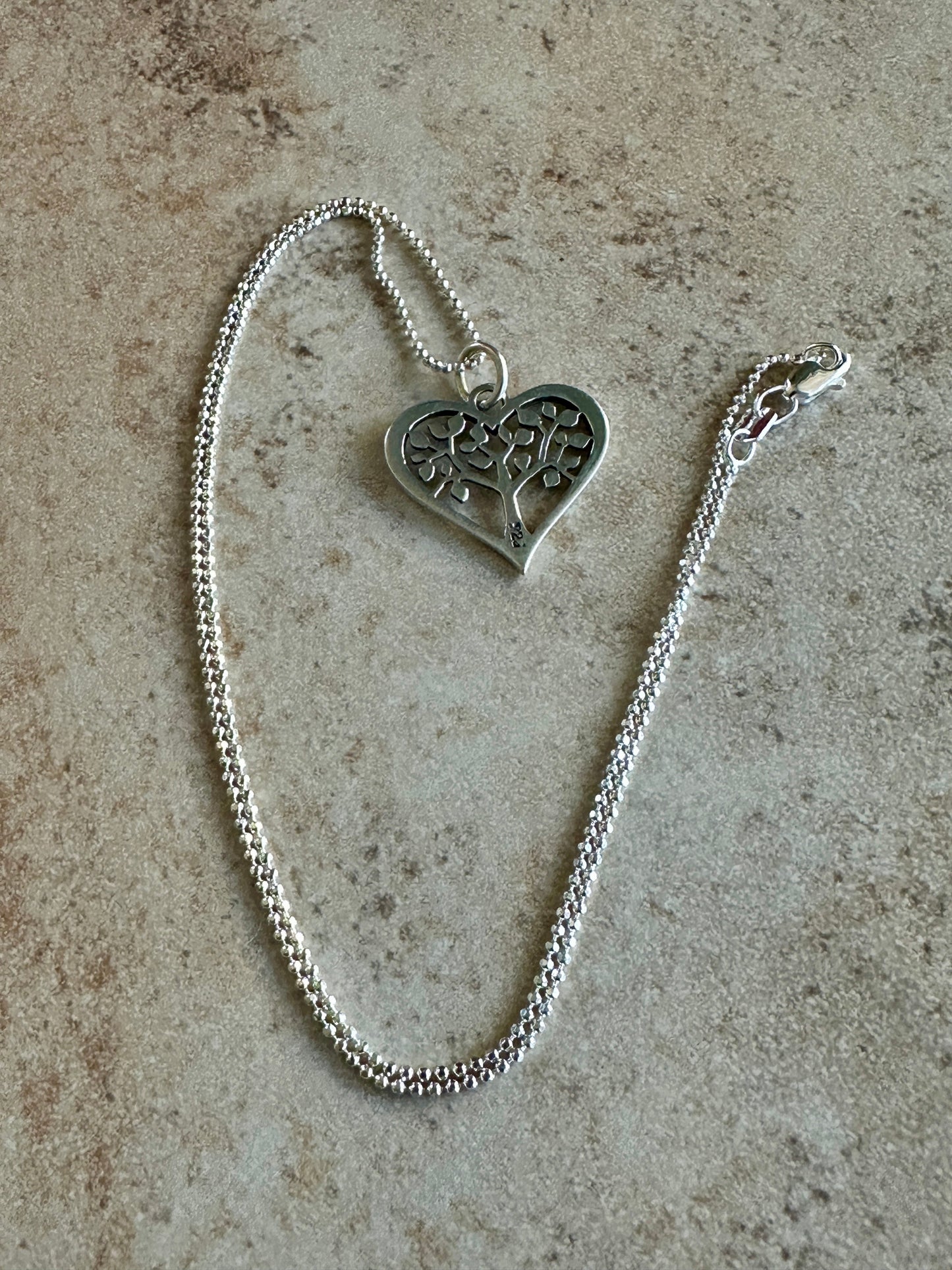 Annabel’s Tree in HEART Pendant Necklace