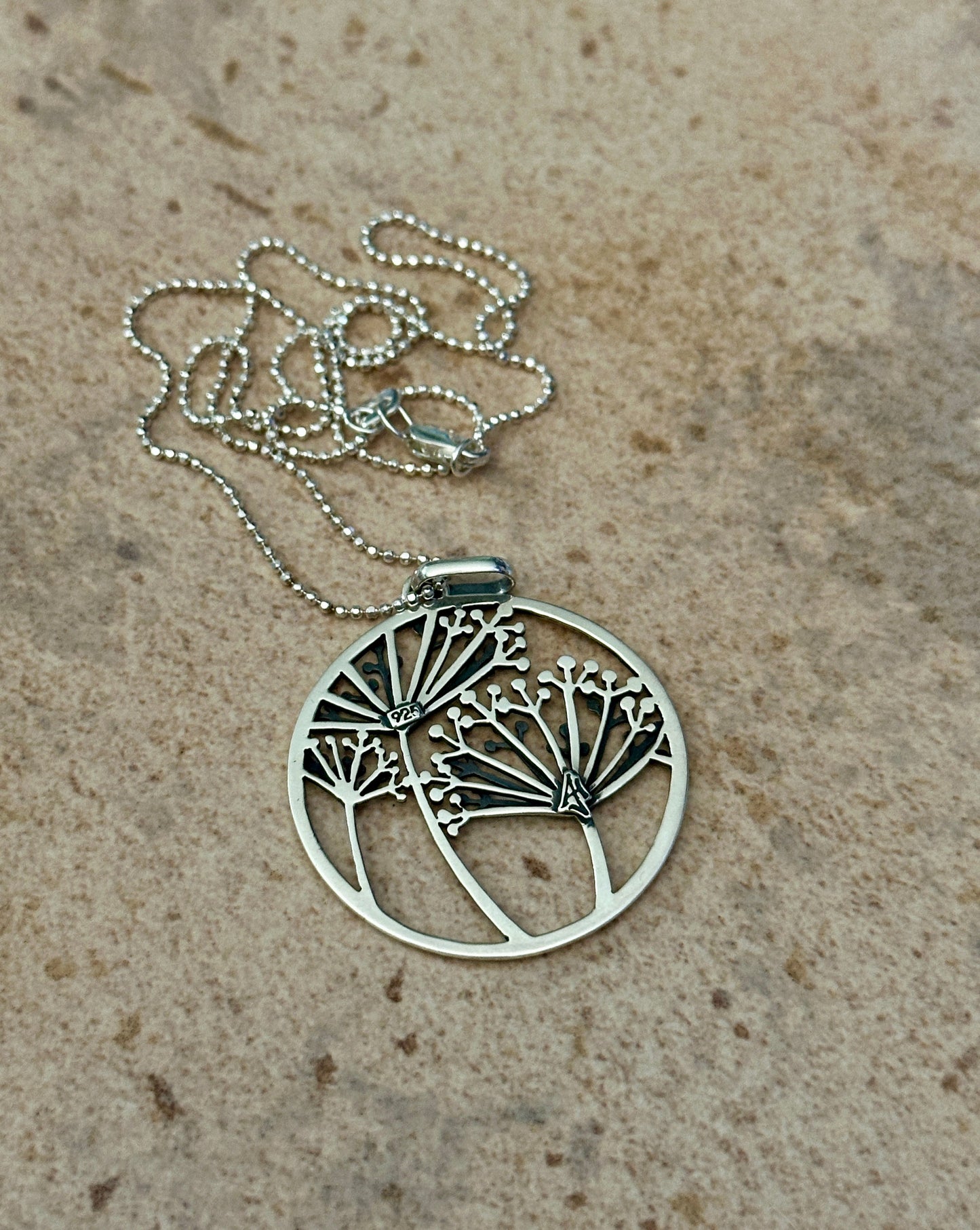 Queen Anne’s Lace Pendant Necklace
