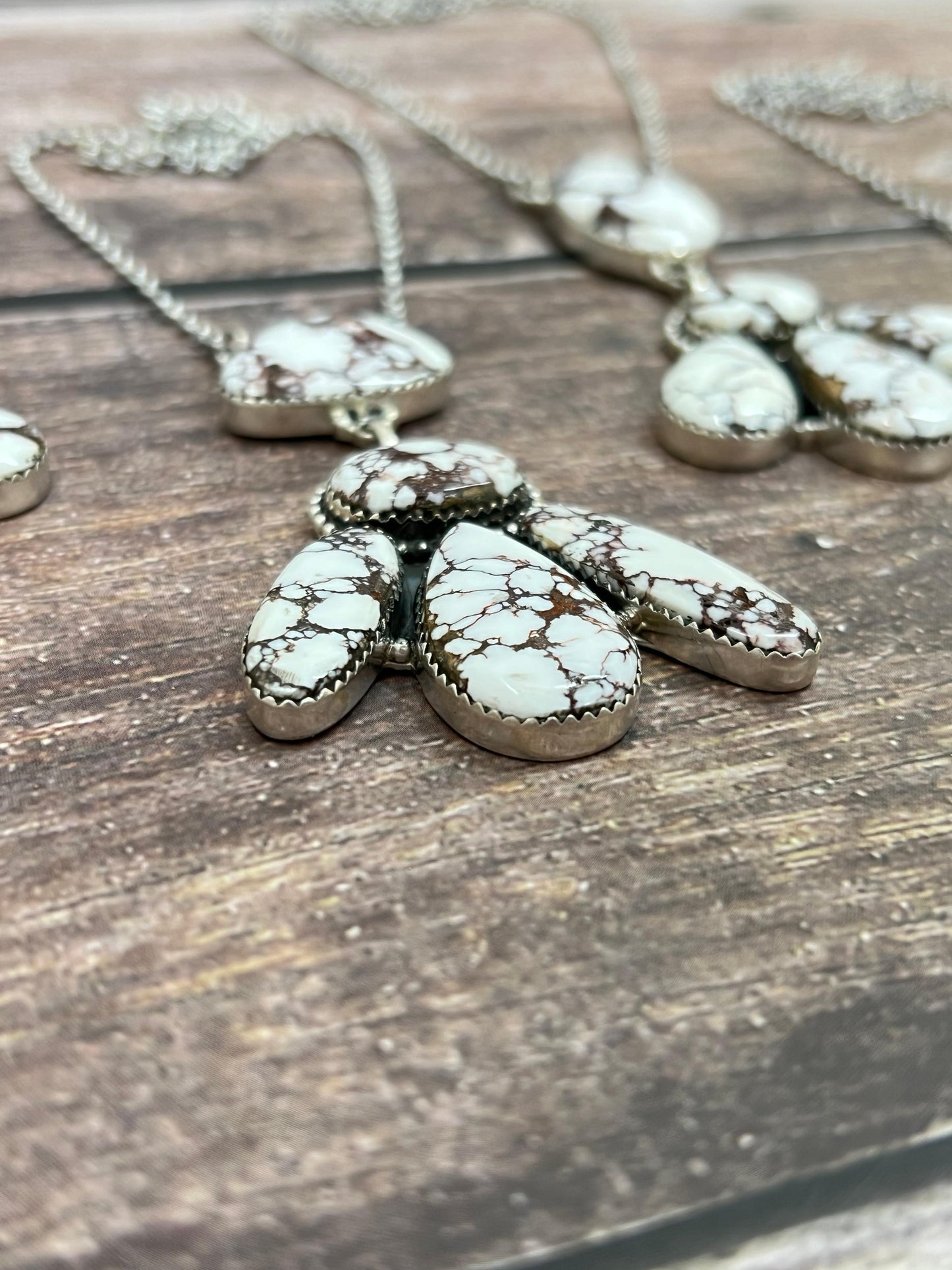 Handmade Sterling Silver Wild Horse Necklace with Signed Nizhoni