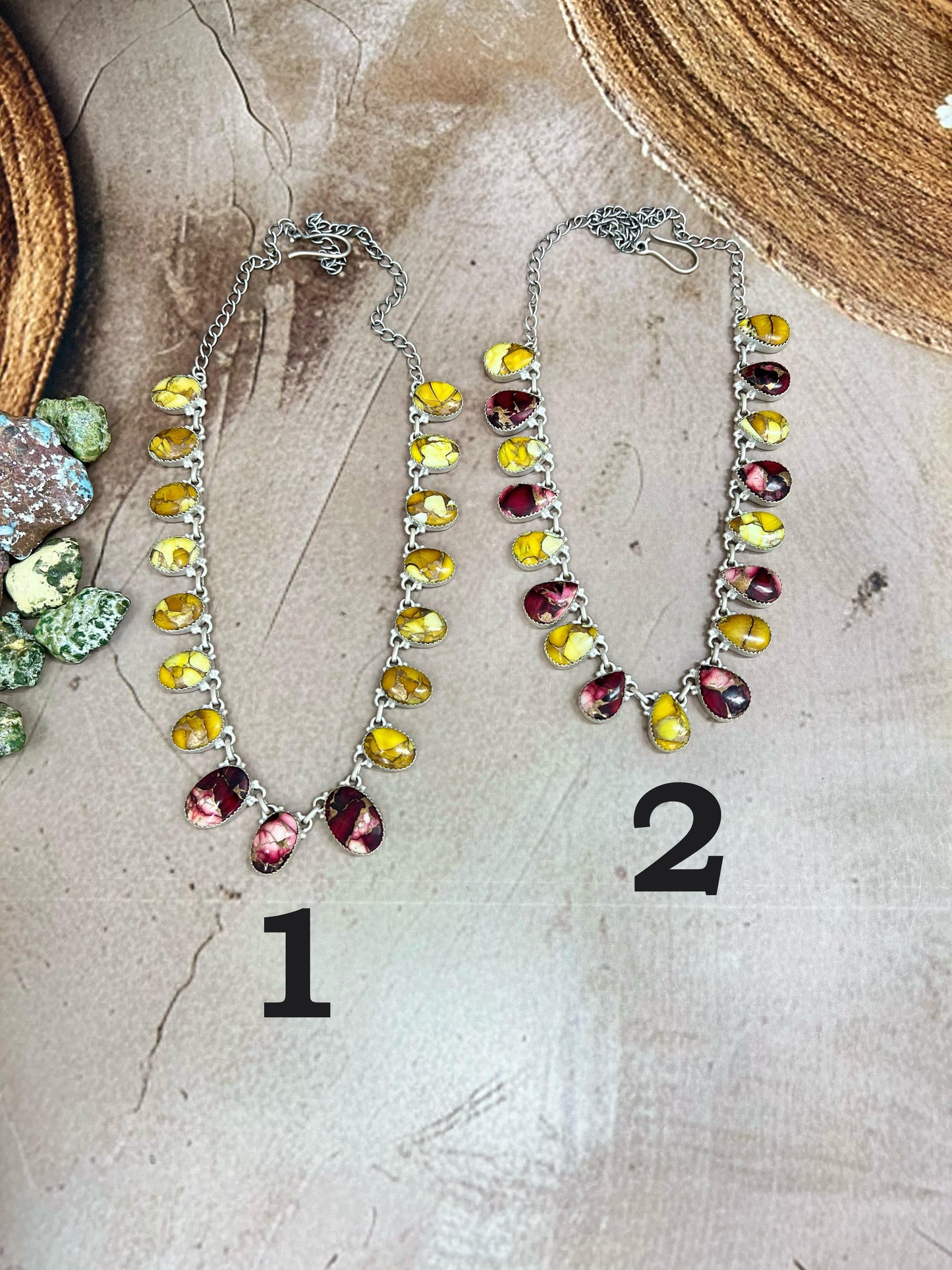 Handmade Sterling Silver Honey Dahlia with Dahlia Rose Necklace with Signed Nizhoni (1)