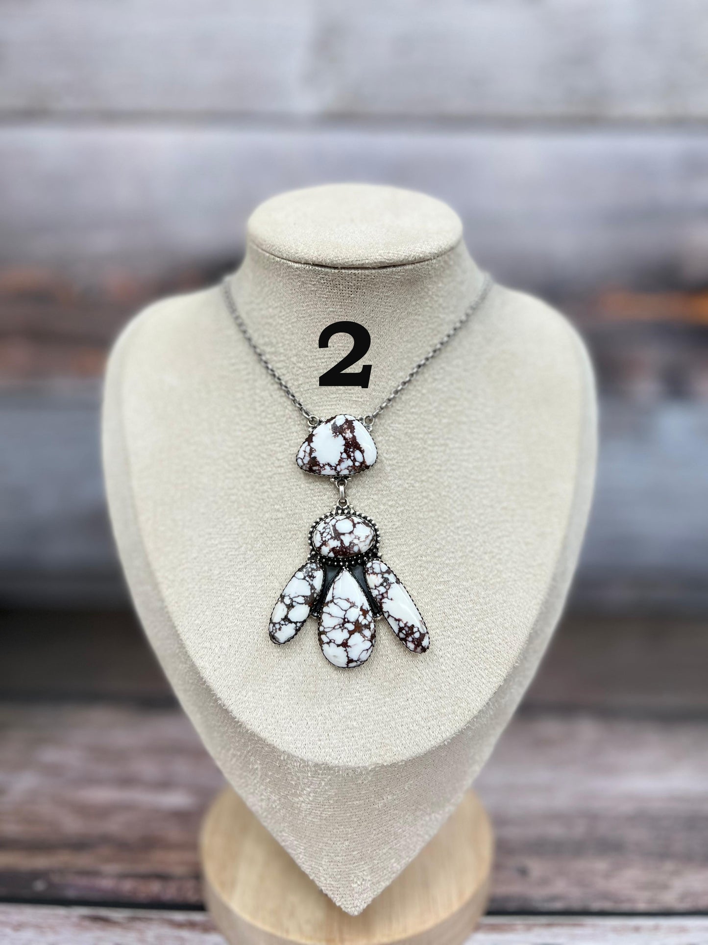 Handmade Sterling Silver Wild Horse Necklace with Signed Nizhoni