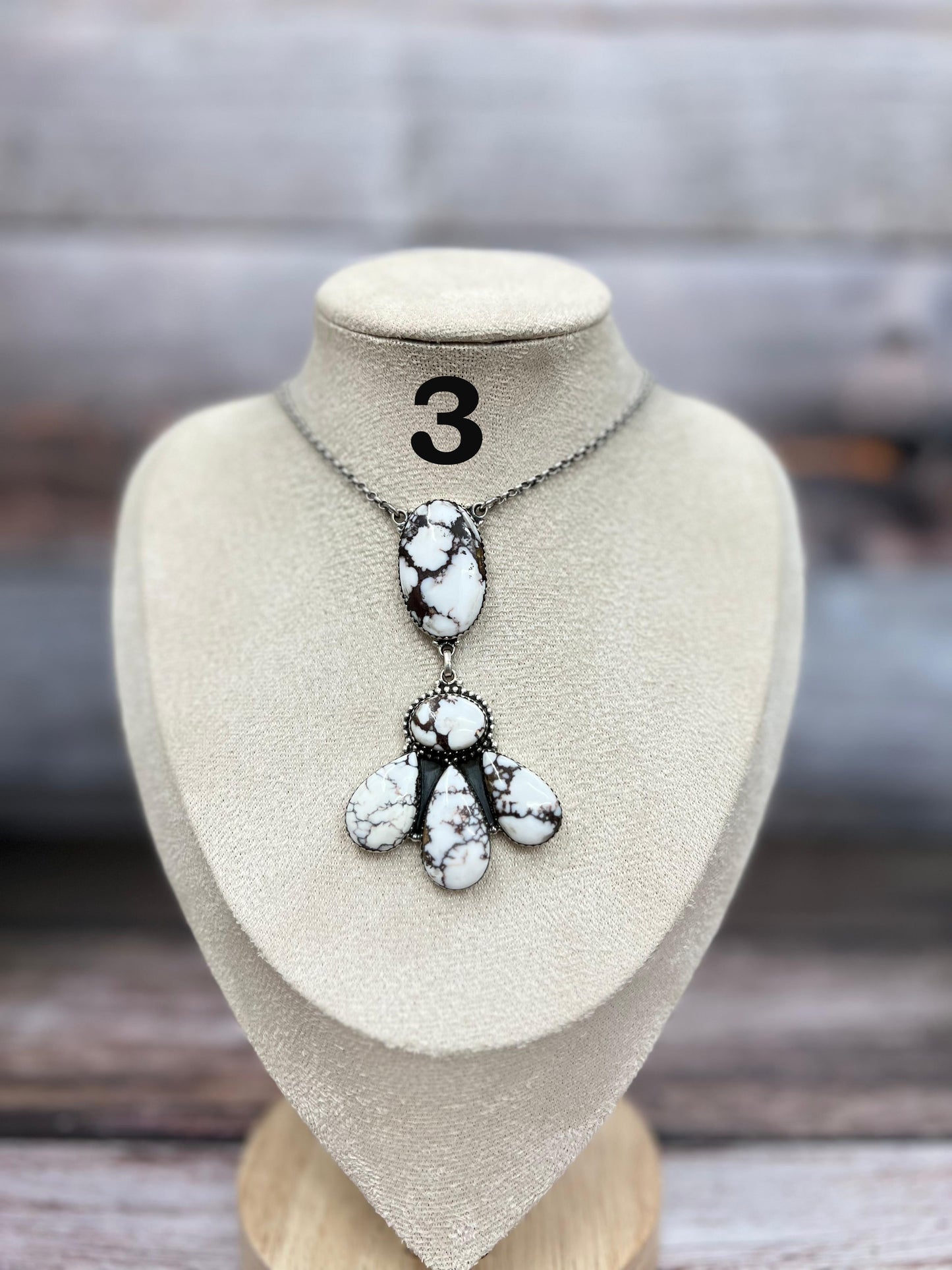 Handmade Sterling Silver Wild Horse Necklace with Signed Nizhoni