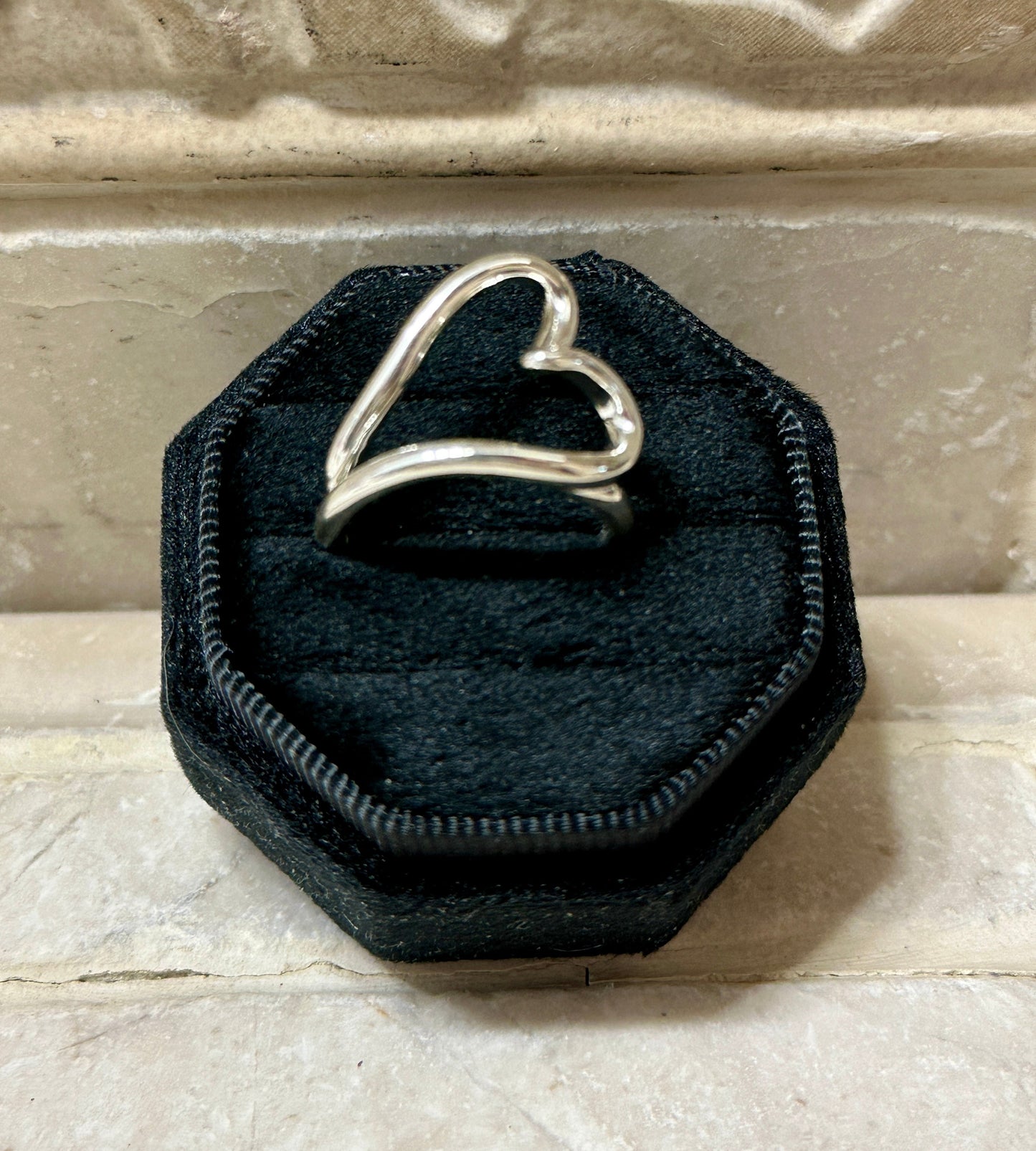 OPEN HEART RING size 10