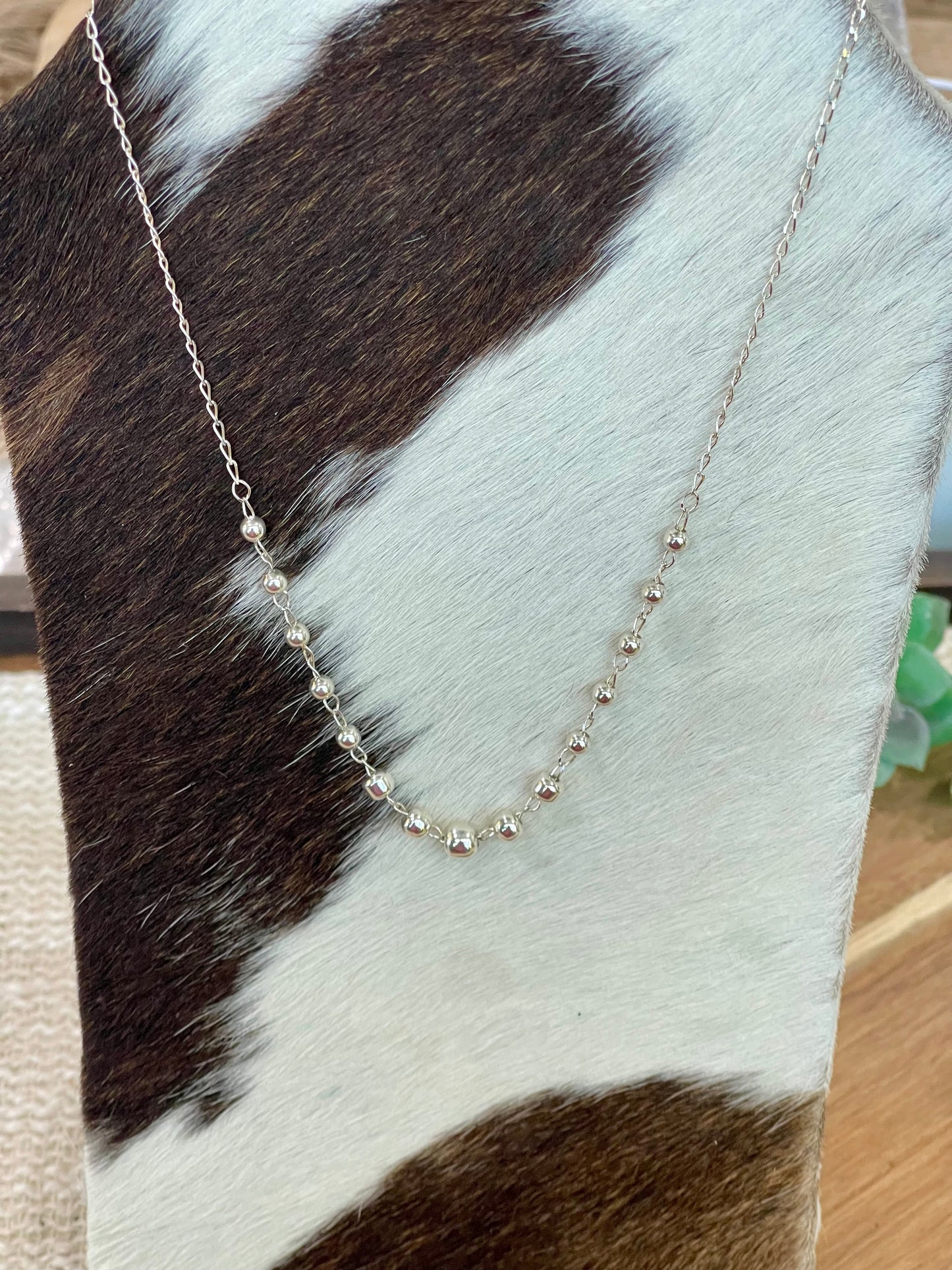 Handmade In Mexico Sterling Silver Chain Necklace