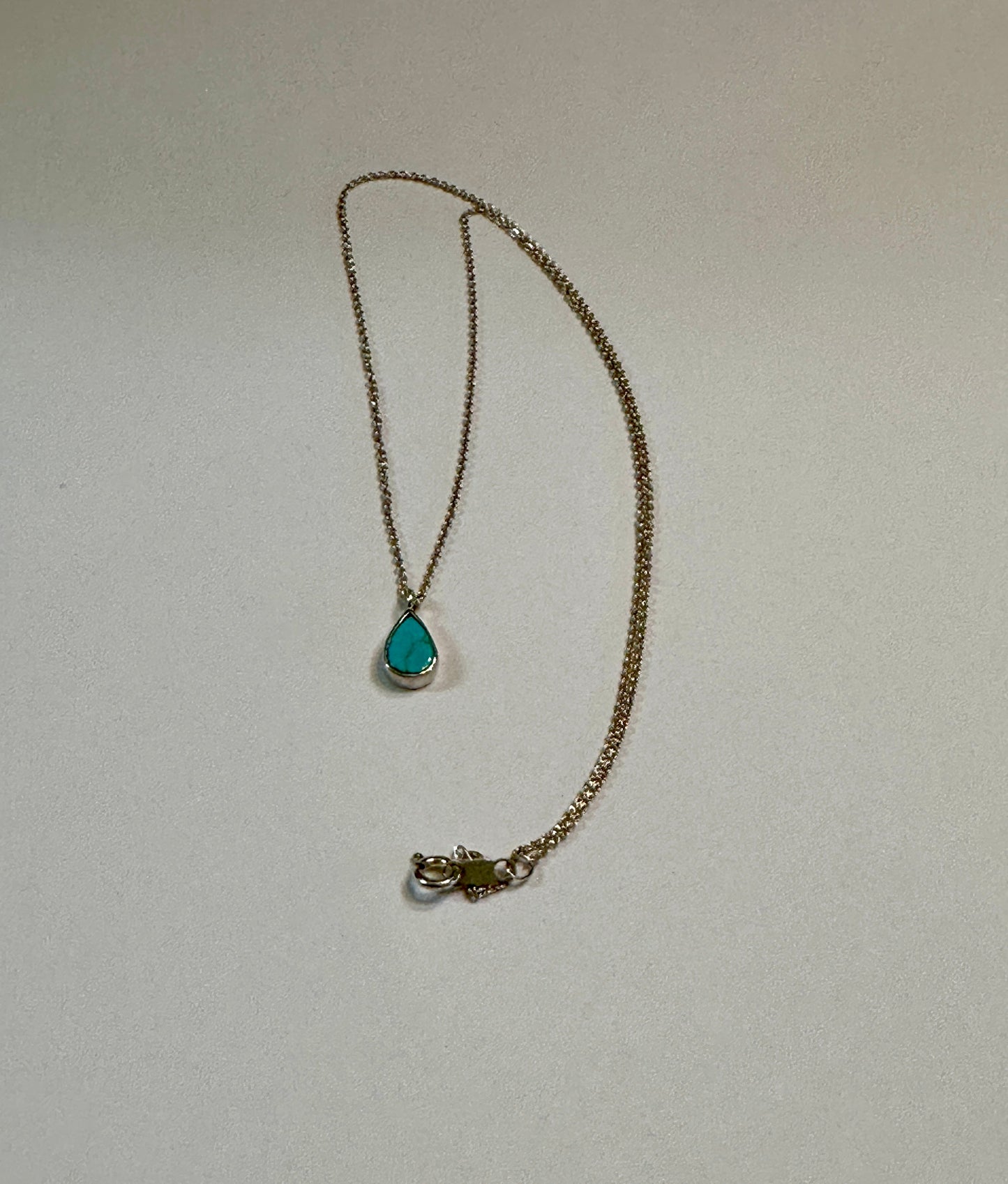 Petite Turquoise Teardrop Necklace