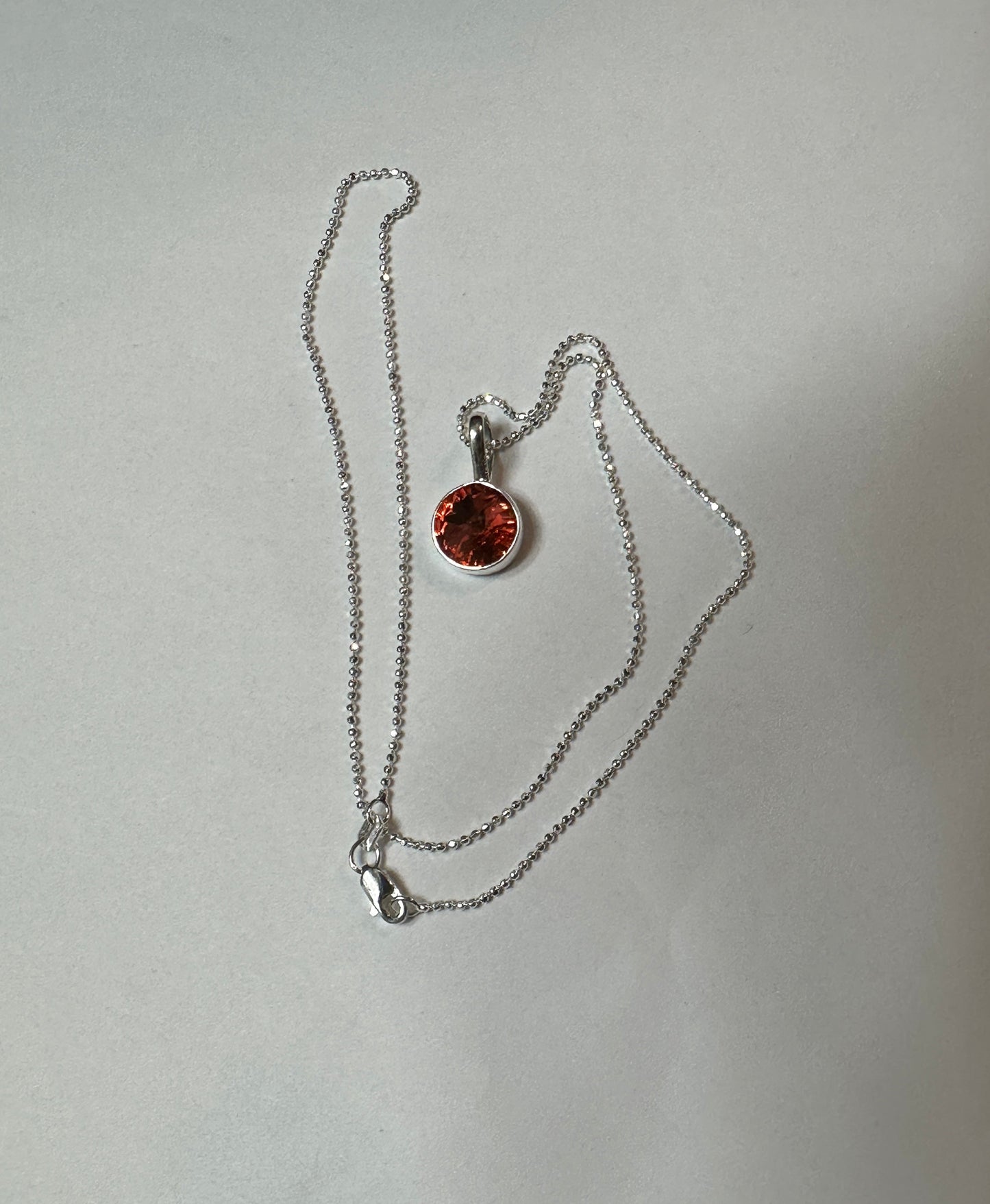 Red Crystal Pendant Necklace