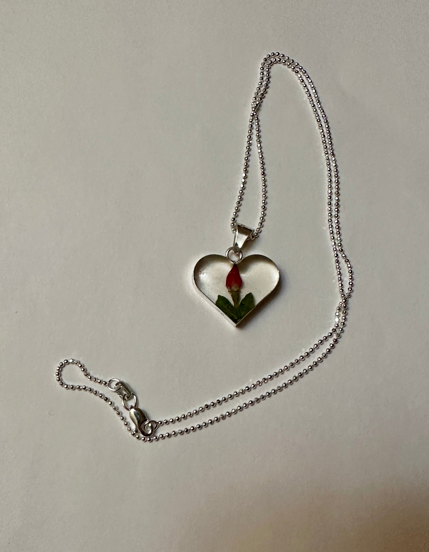 Primavera Rosebud Necklace Heart