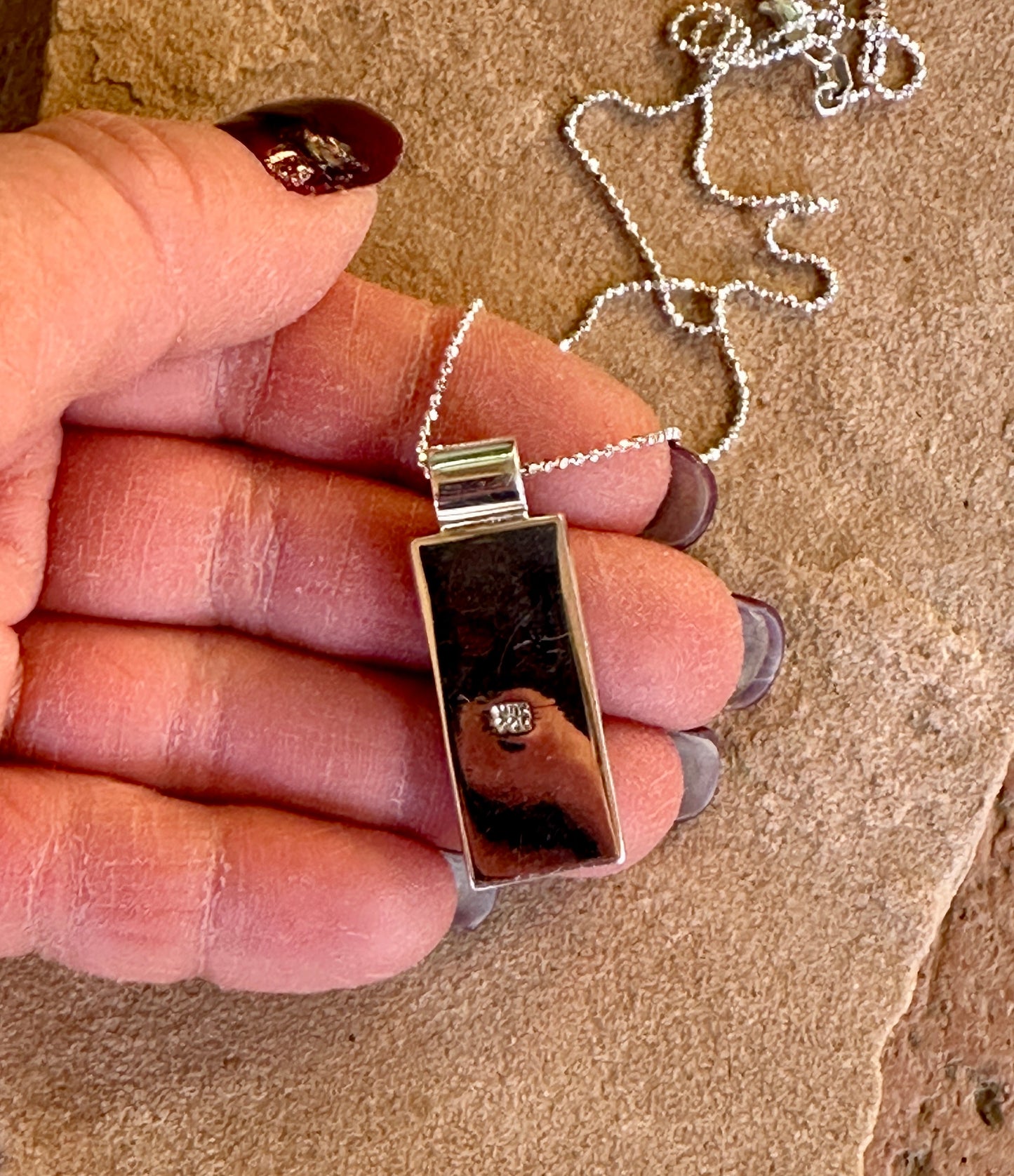 Medium Tejano Mosaic Pendant Necklace