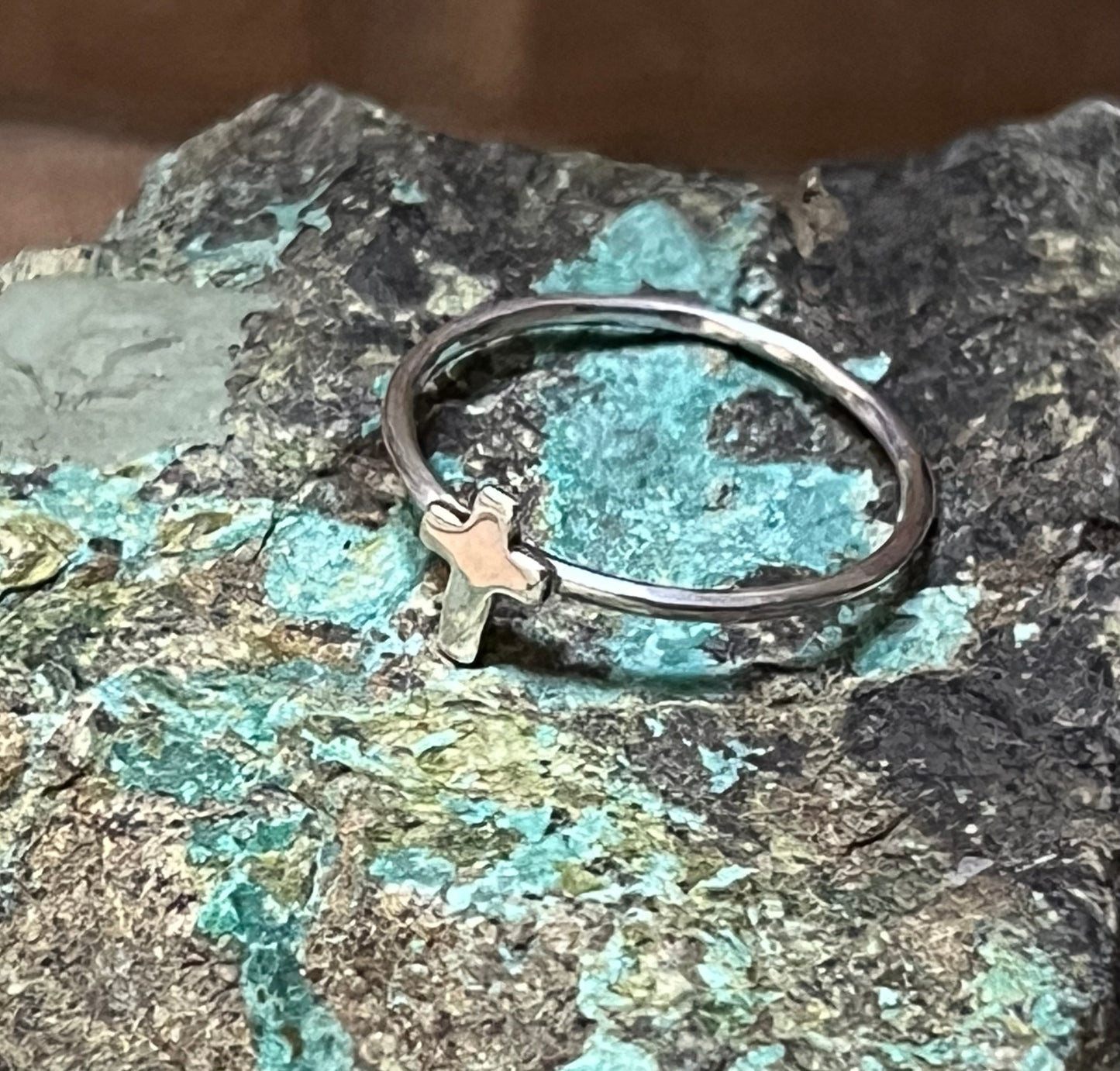 Petite Cross Ring