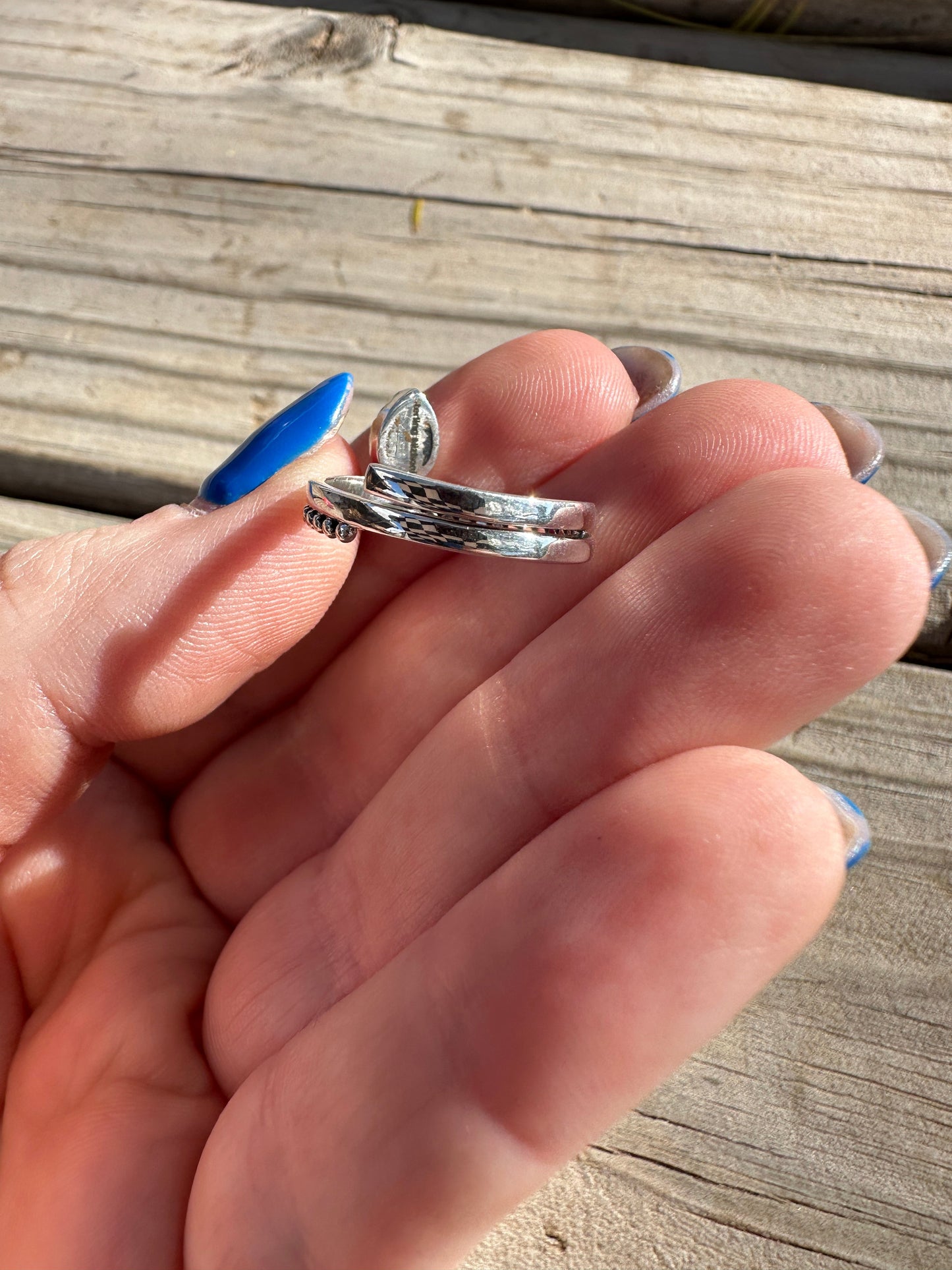 The Bisbee Beautiful Handmade Hot Pink Fire Opal And Sterling Silver Adjustable Ring