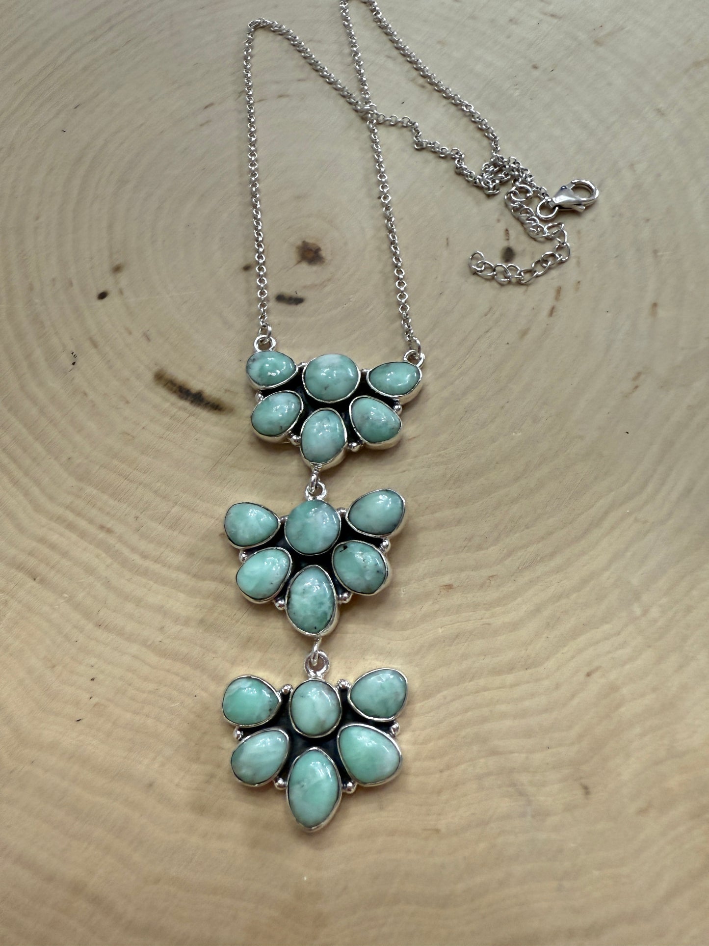 Handmade Sterling Silver & Paloma Turquoise Necklace