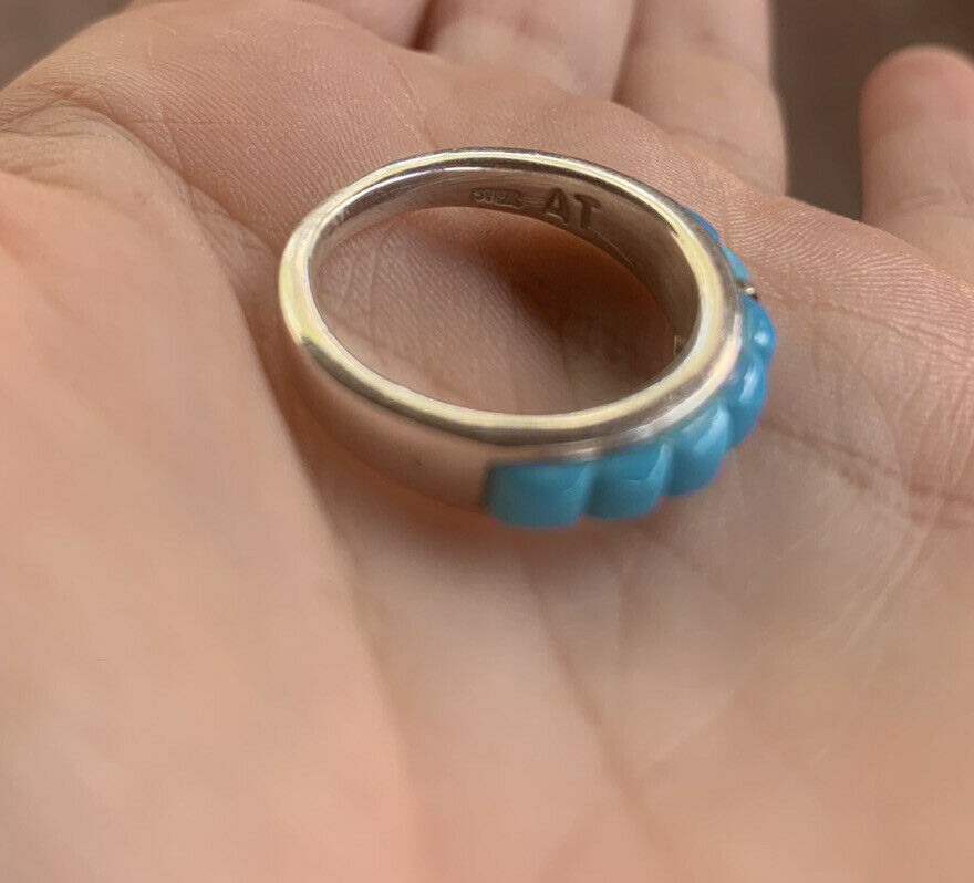 Navajo Turquoise Sterling Silver Stacker