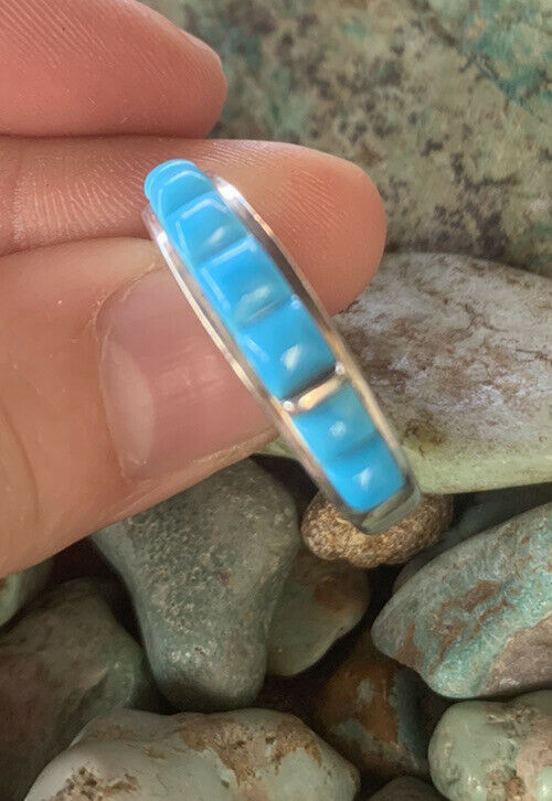 Navajo Turquoise Sterling Silver Stacker