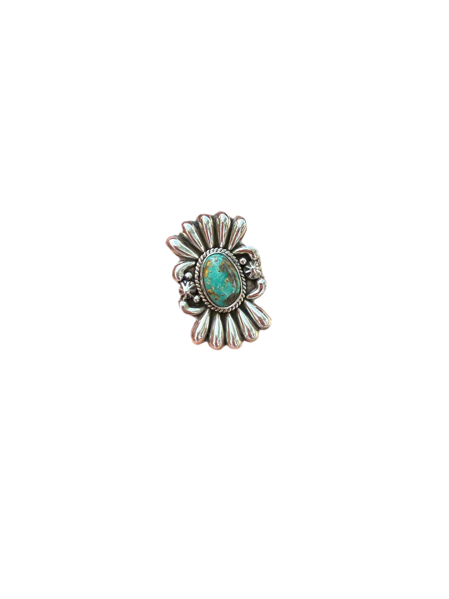 Handmade Sonoran Mountain Turquoise & Sterling Adjustable Silver Ring