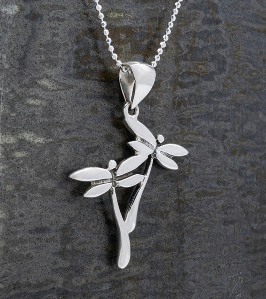Double Dragonfly Pendant