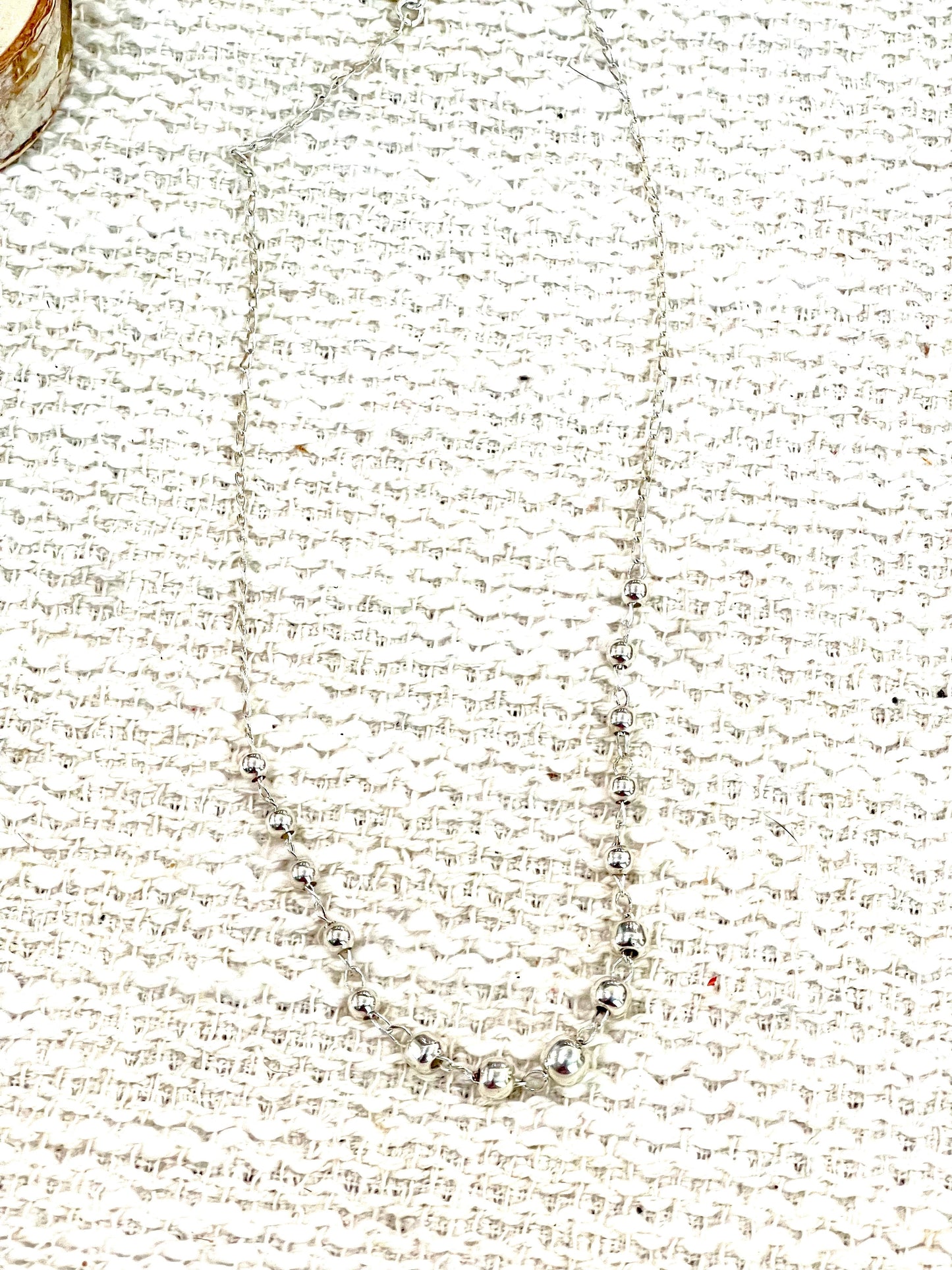 Handmade In Mexico Sterling Silver Chain Necklace