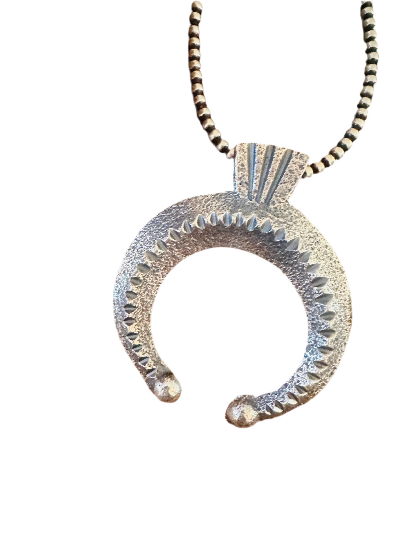 Navajo Sterling Silver Naja Pendant