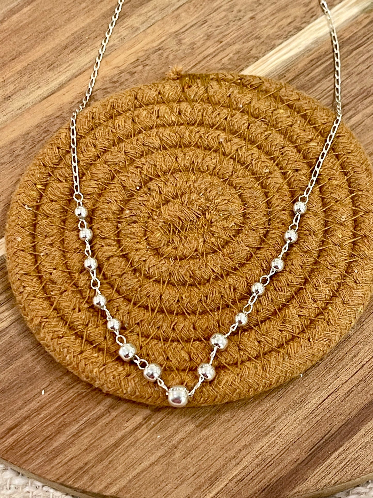 Handmade In Mexico Sterling Silver Chain Necklace
