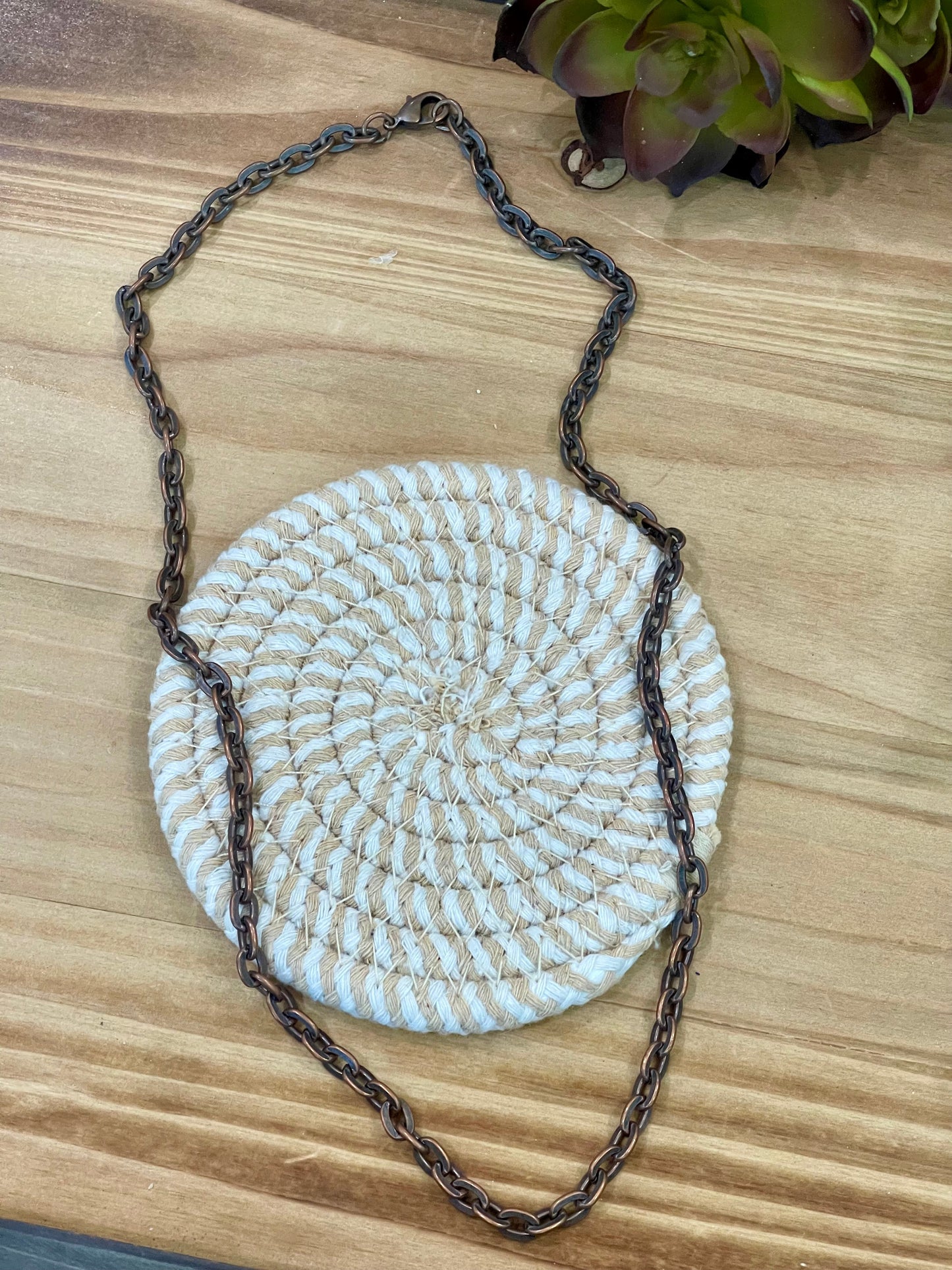 Vintage Handmade Copper Necklace