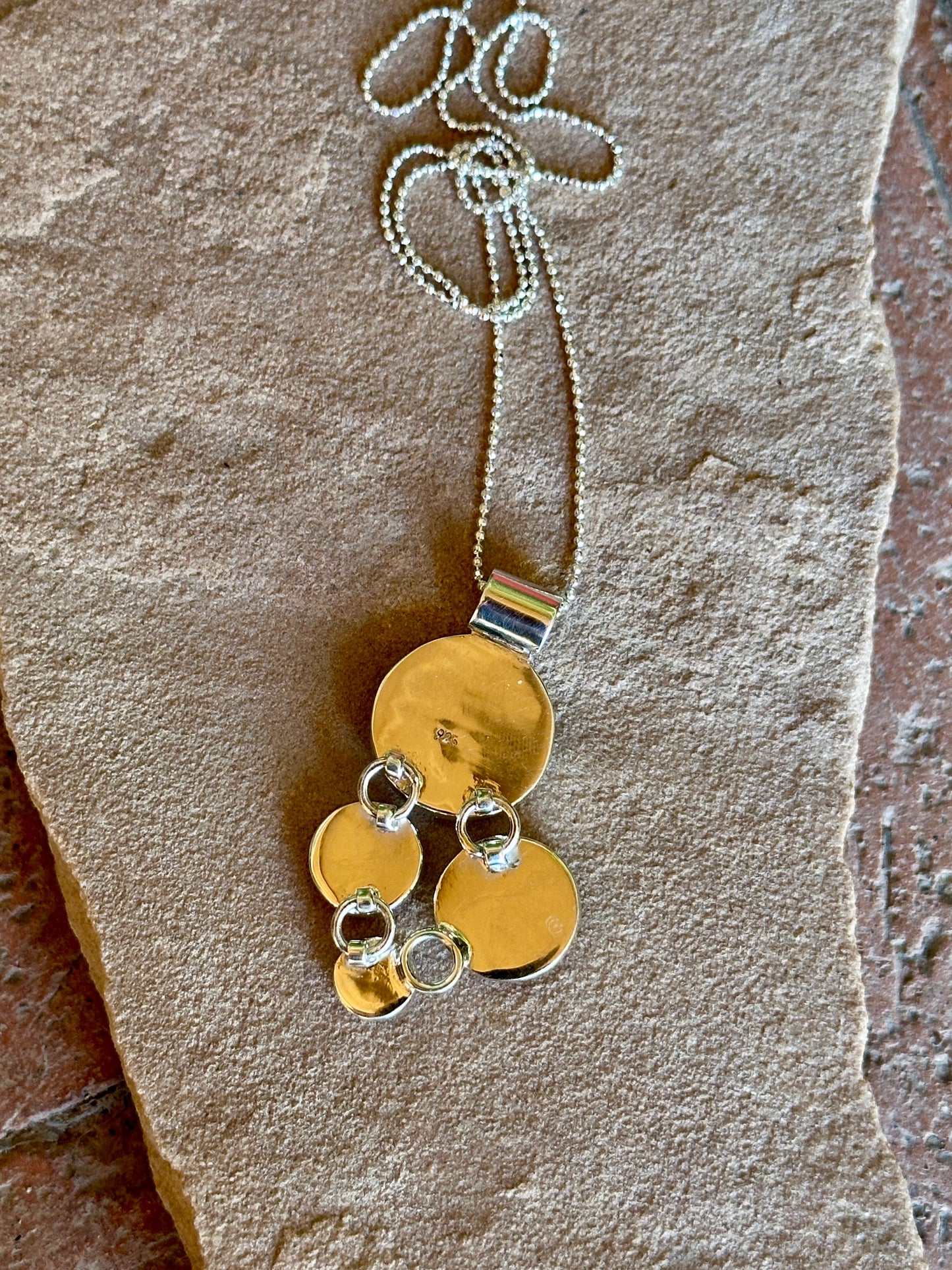 Tejano Circles Pendant Necklace