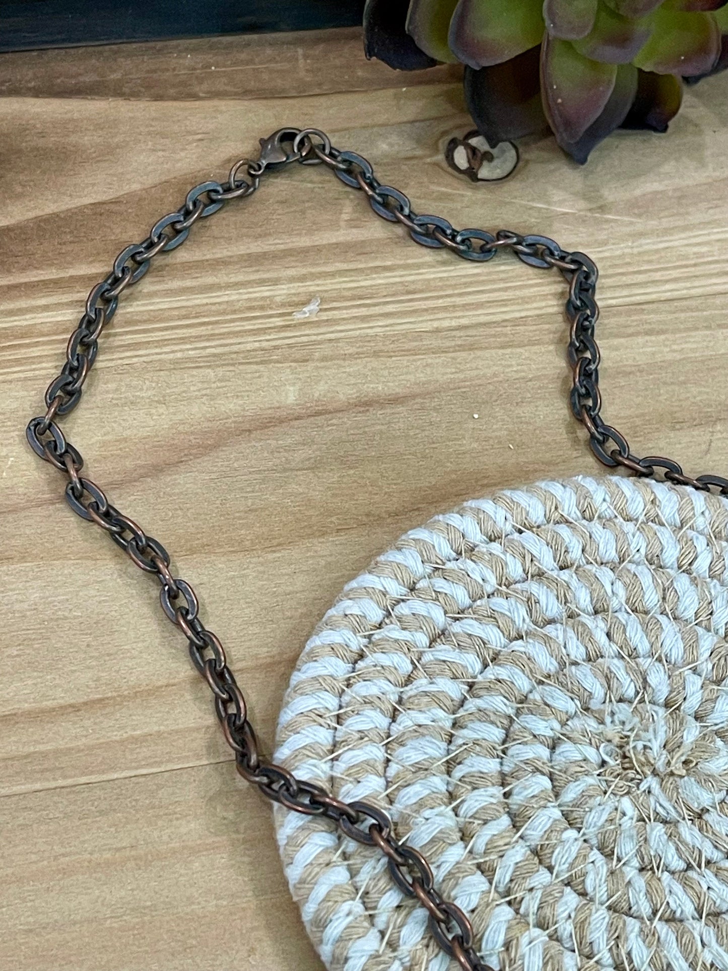 Vintage Handmade Copper Necklace