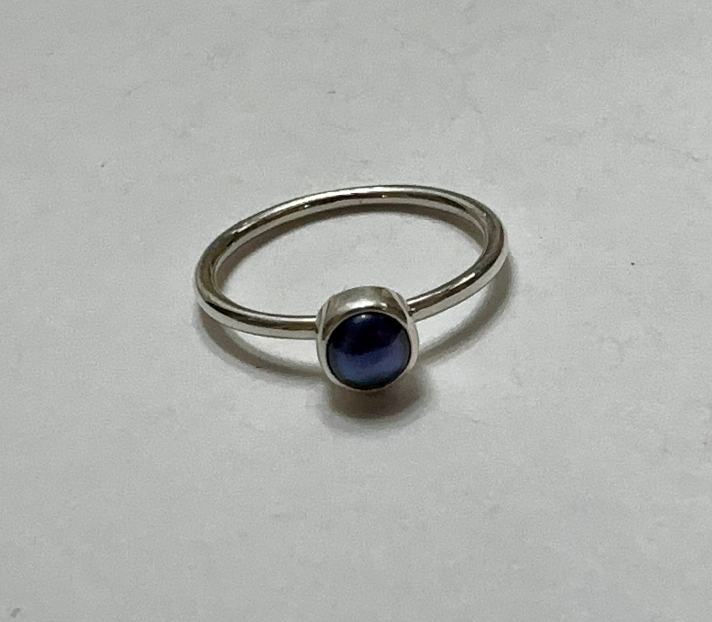 Petite Black Pearl Ring