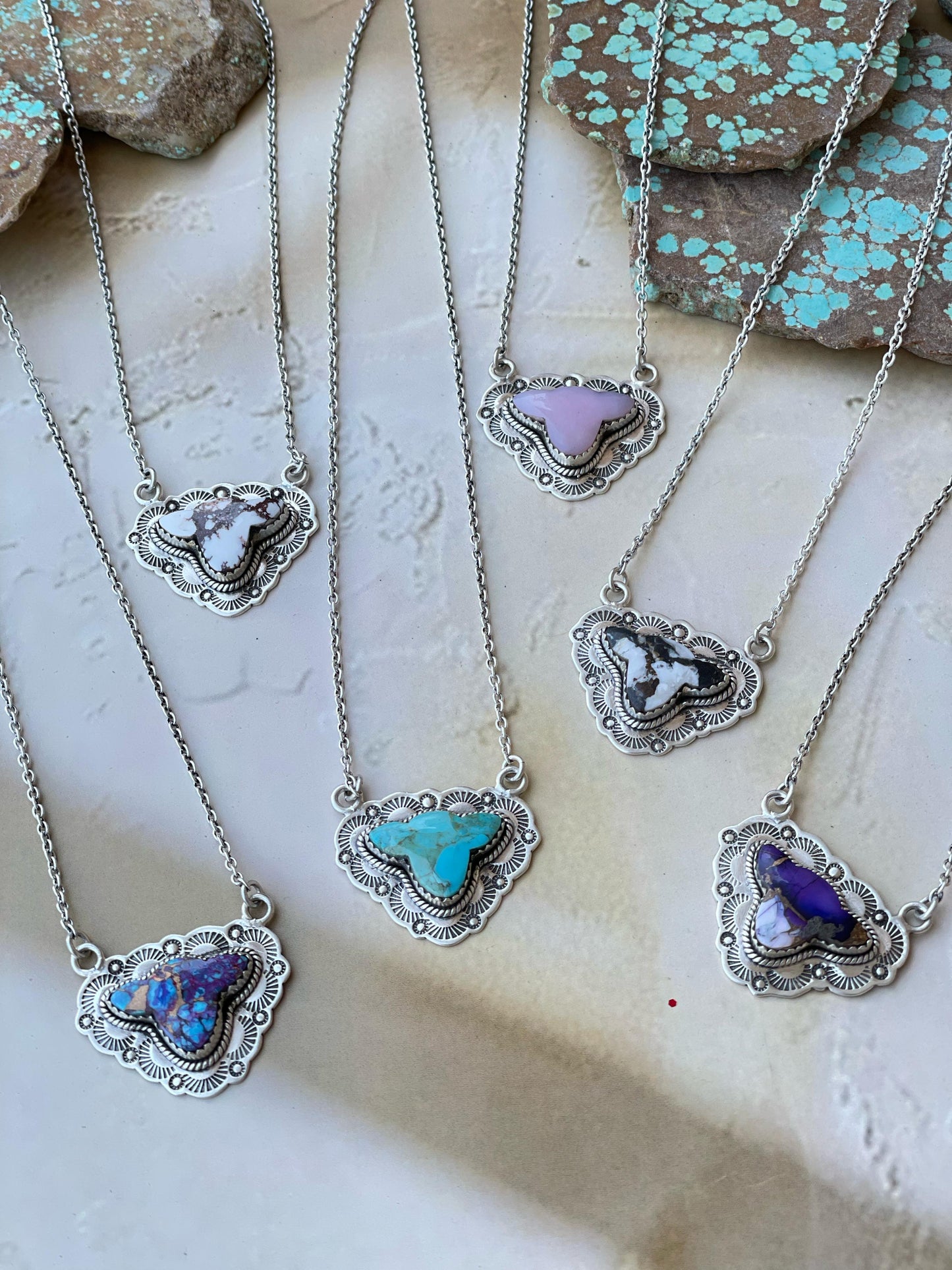 Beautiful Handmade Sterling Silver Cow Head Necklaces