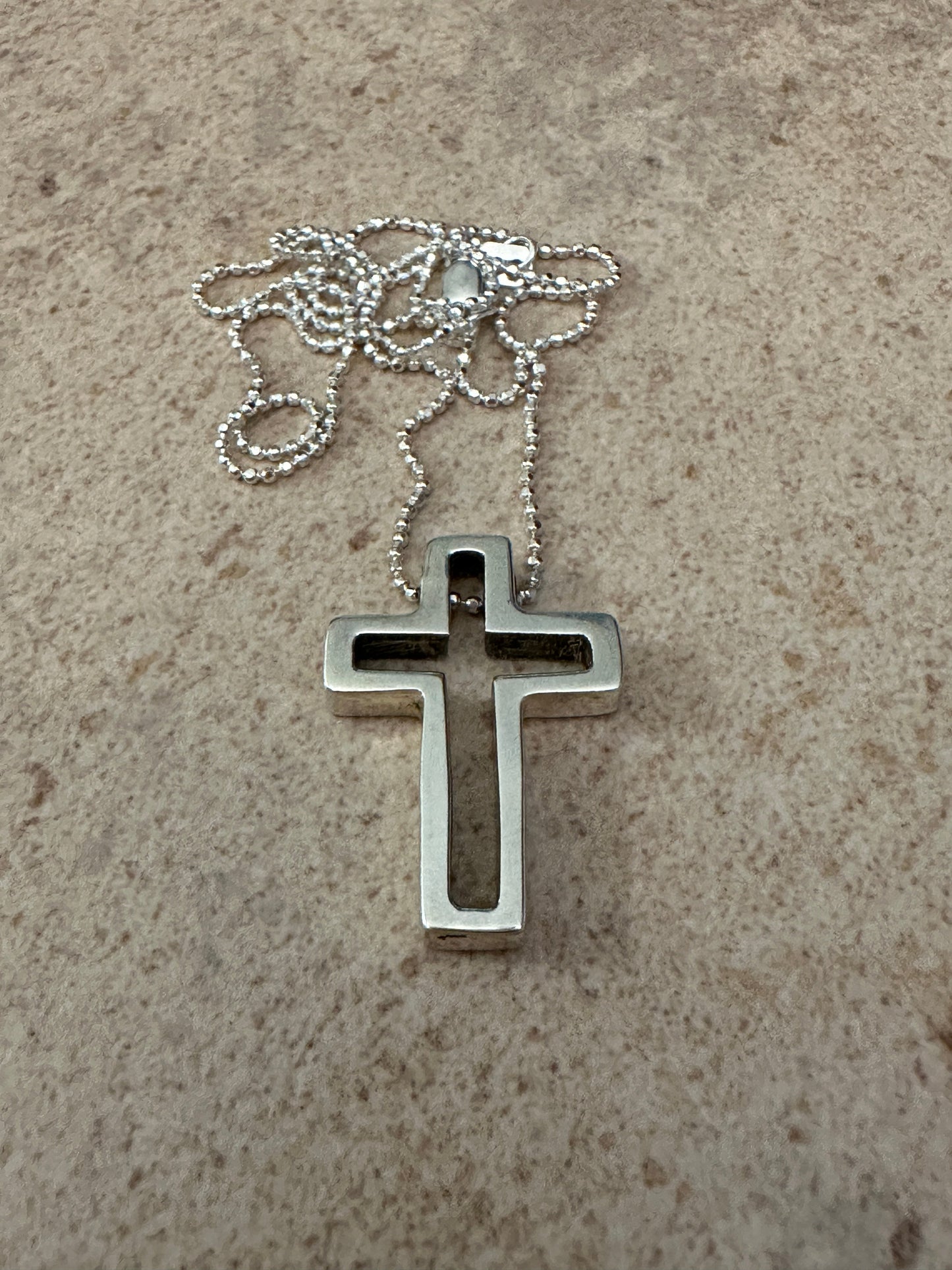 Cross Silhouette Pendant Necklace