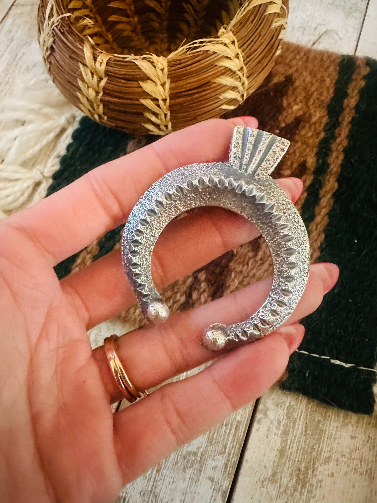 Navajo Sterling Silver Naja Pendant