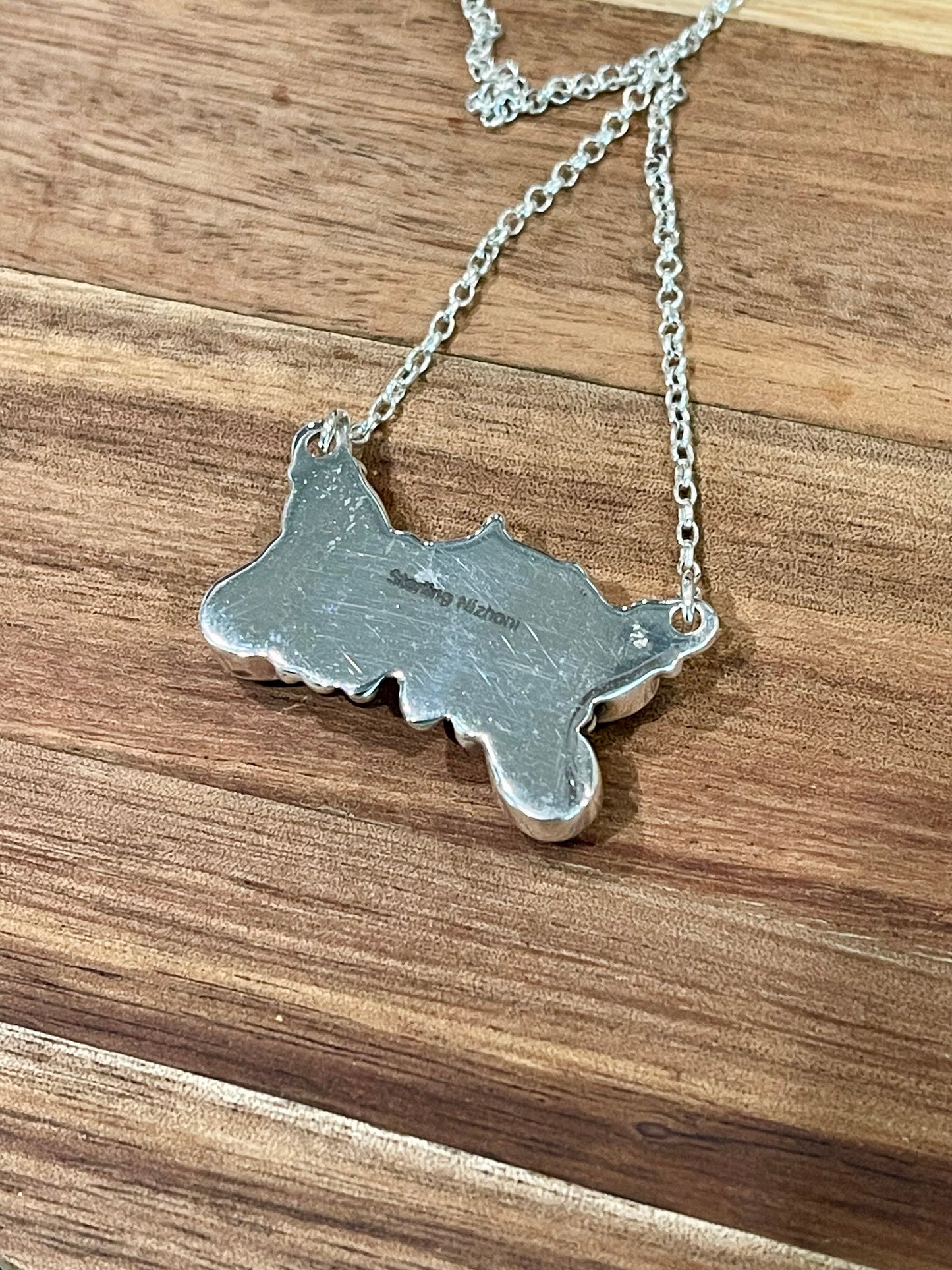 Beautiful Handmade Sterling Silver, Onyx Spooky Cat Necklace
