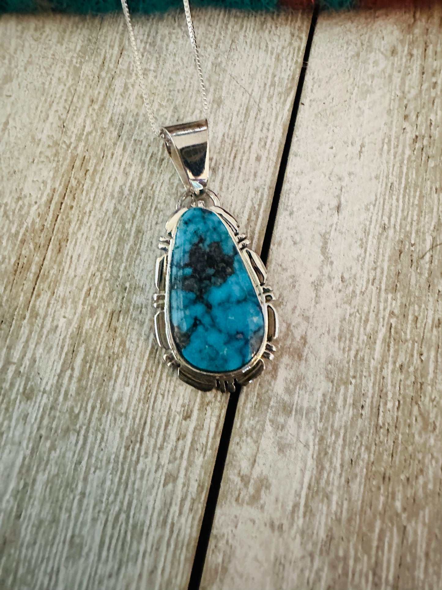 Navajo Sterling Silver & Turquoise Necklace