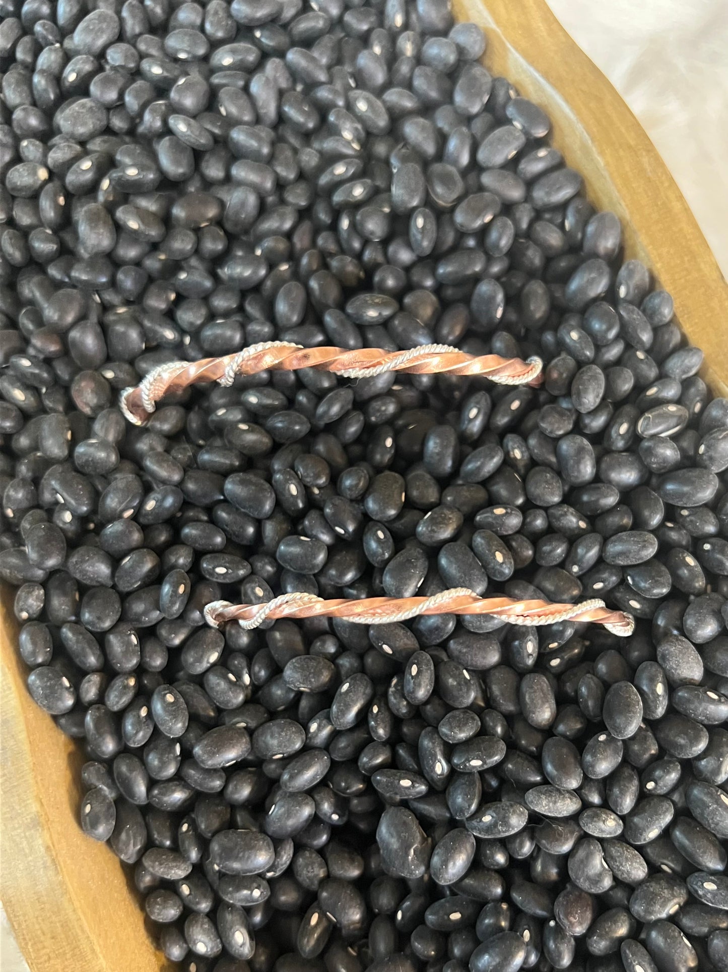 Twisted Silver and Copper Cuffs