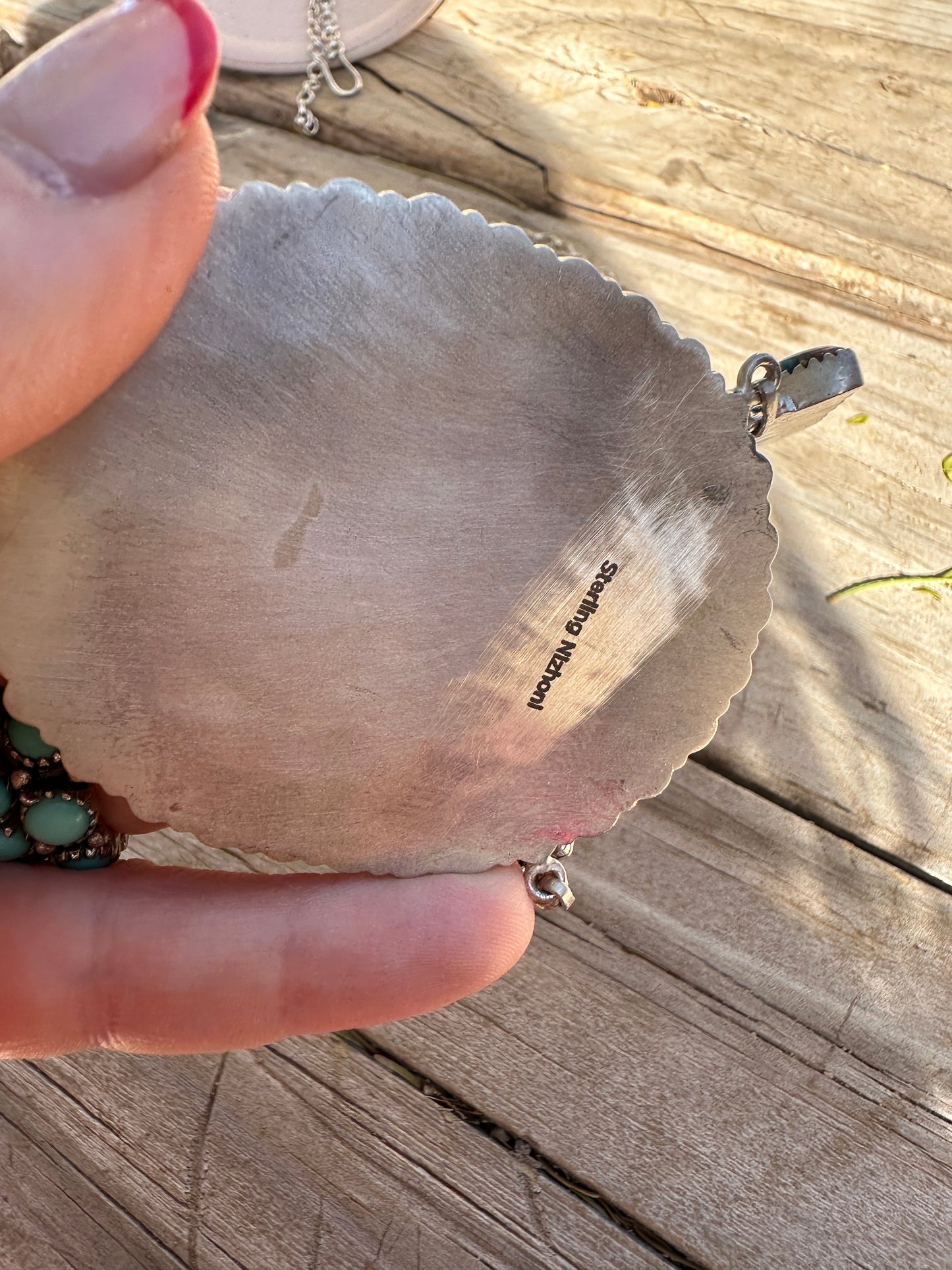 Handmade Pink Dream Mojave & Sterling Silver Statement Necklace