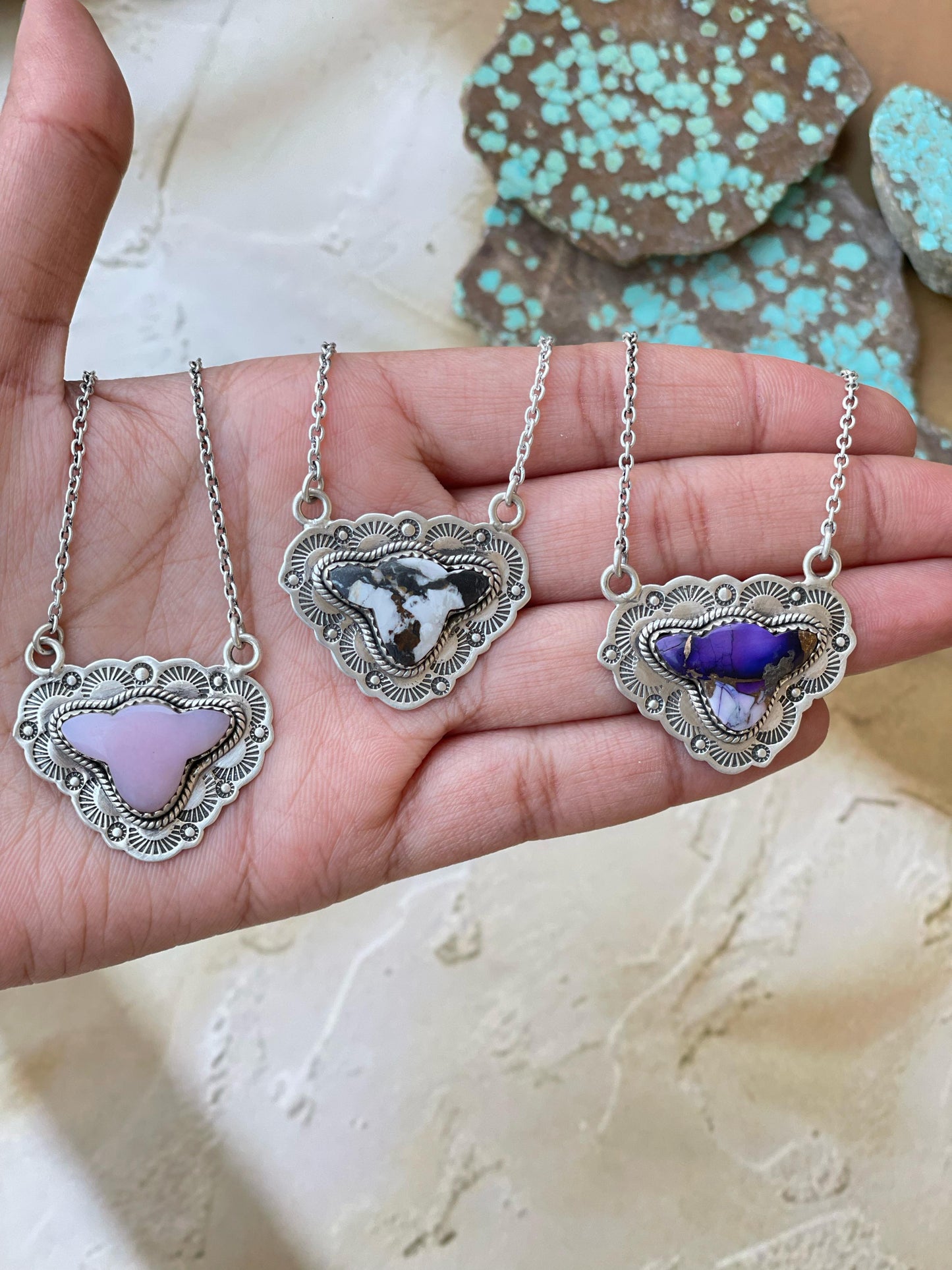 Beautiful Handmade Sterling Silver Cow Head Necklaces