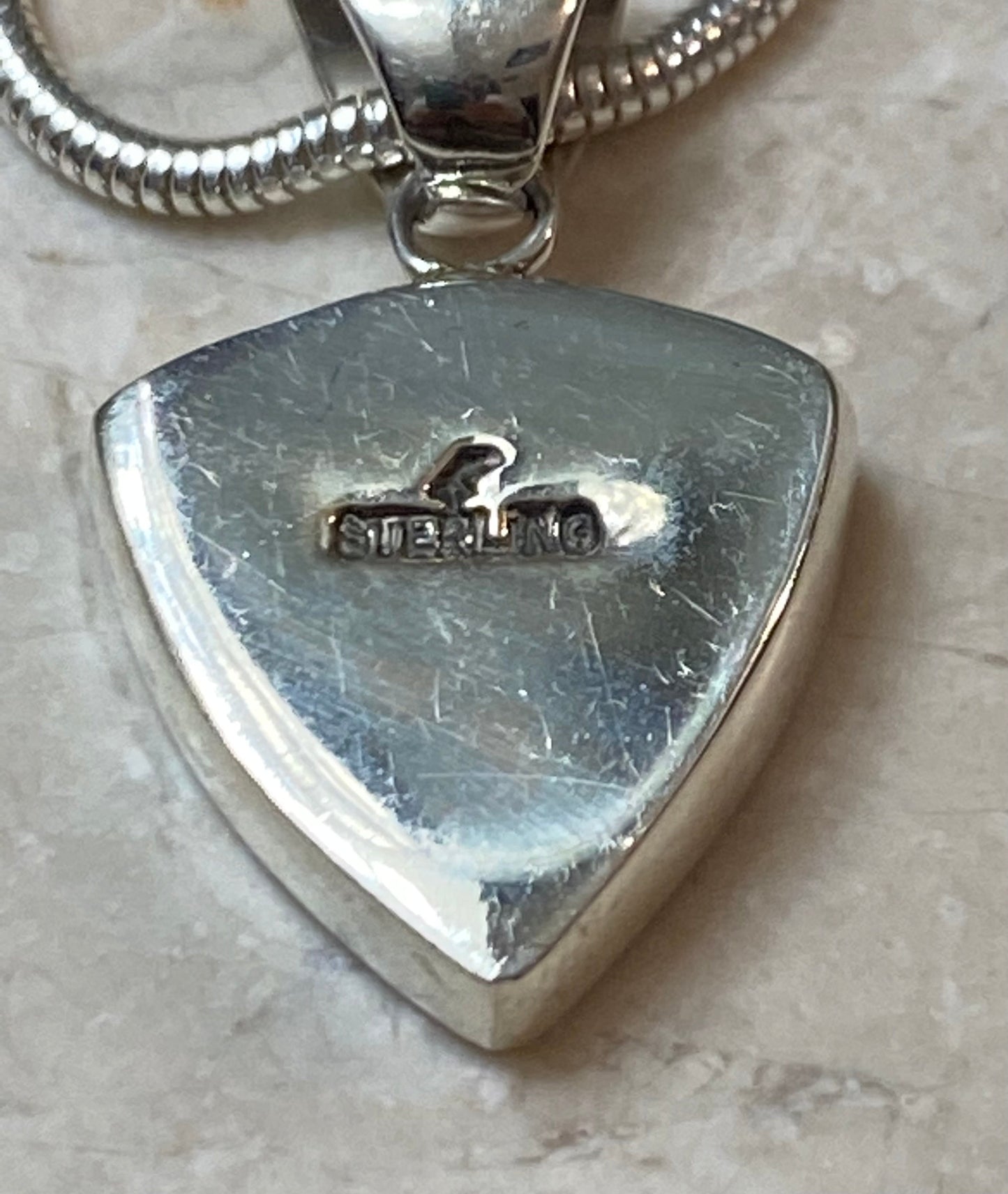 Navajo Turquoise 8 Triangle Pendant Necklace