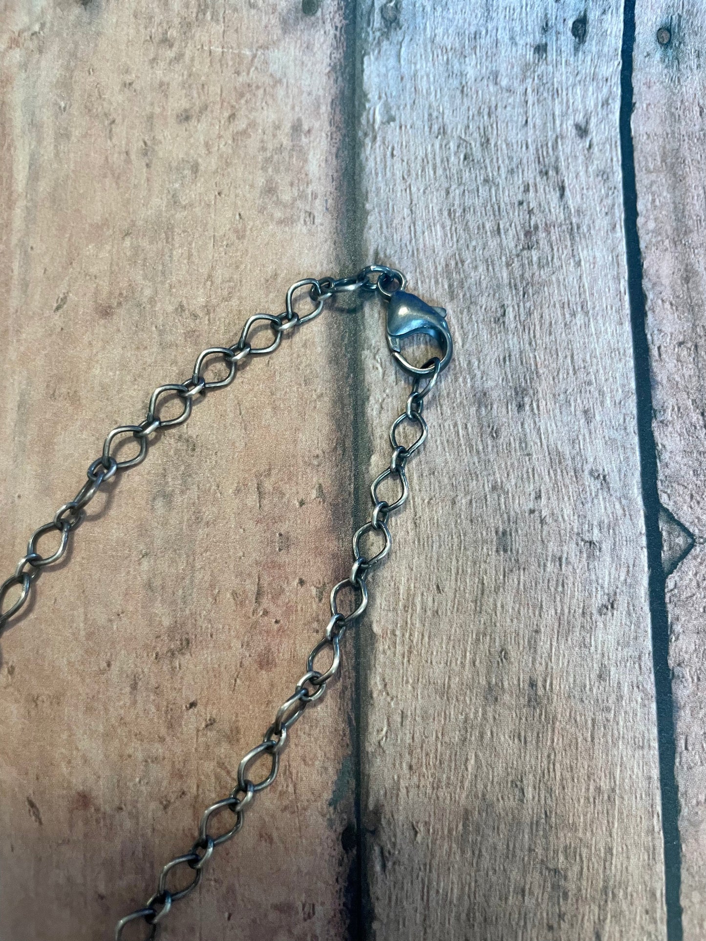Navajo Turquoise & Sterling Silver Necklace Signed