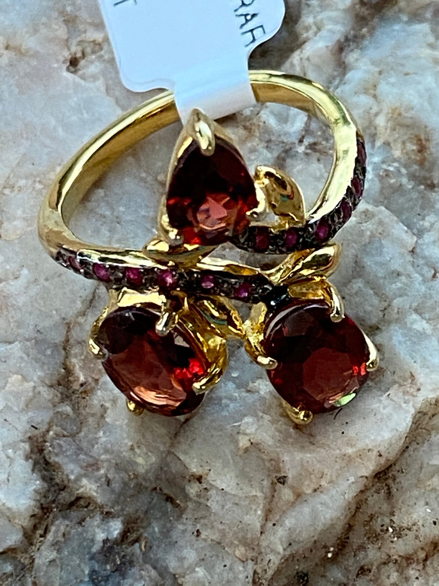 Garnet Ruby Sterling Ring 6