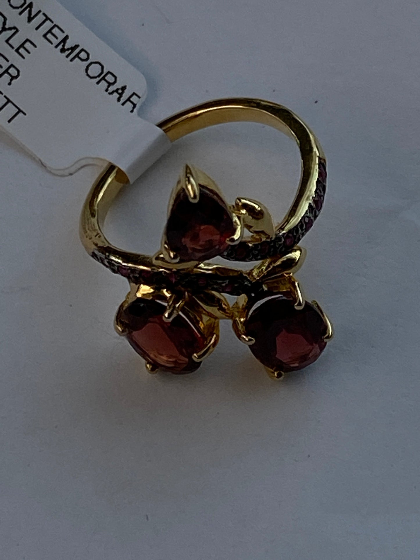 Garnet Ruby Sterling Ring 6