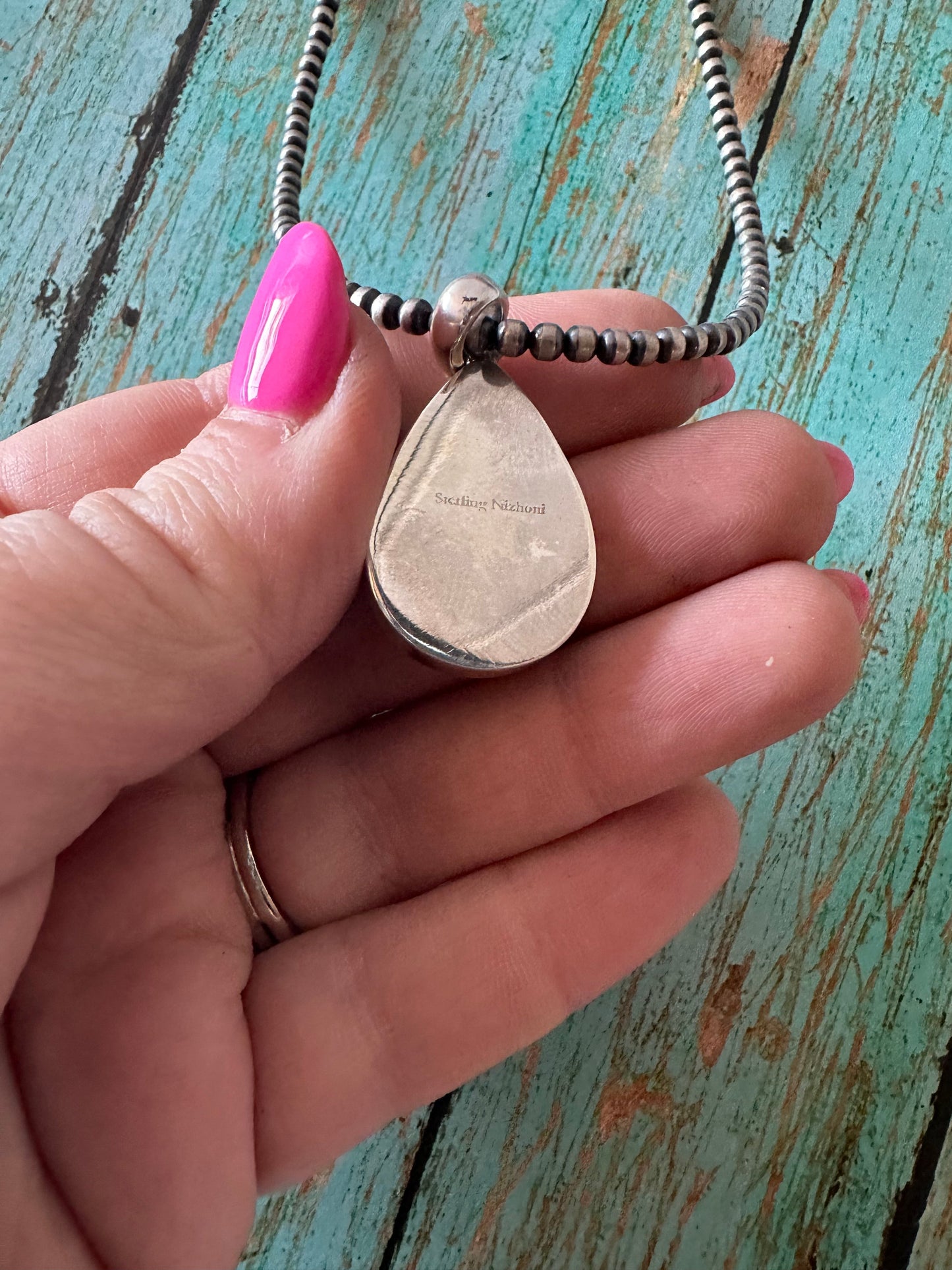 Gorgeous Handmade Sterling Silver Multi Stone Pendant