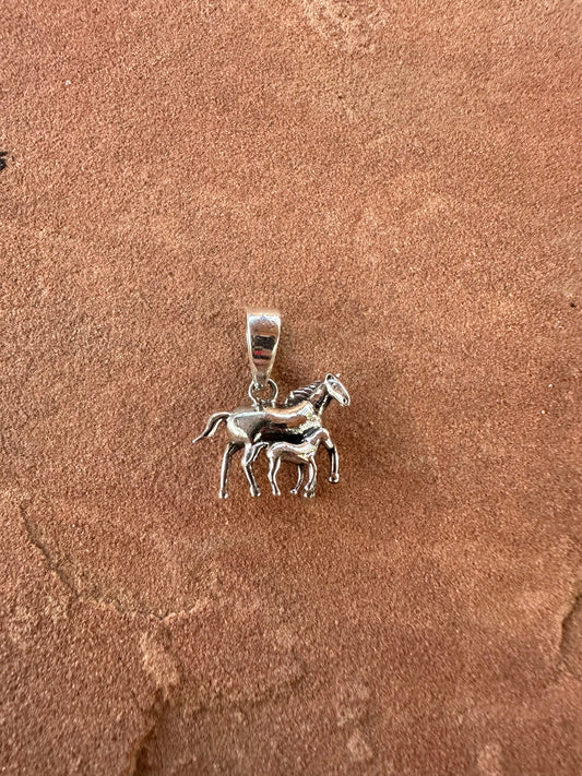 Beautiful Handmade Sterling Silver Horse Pendant