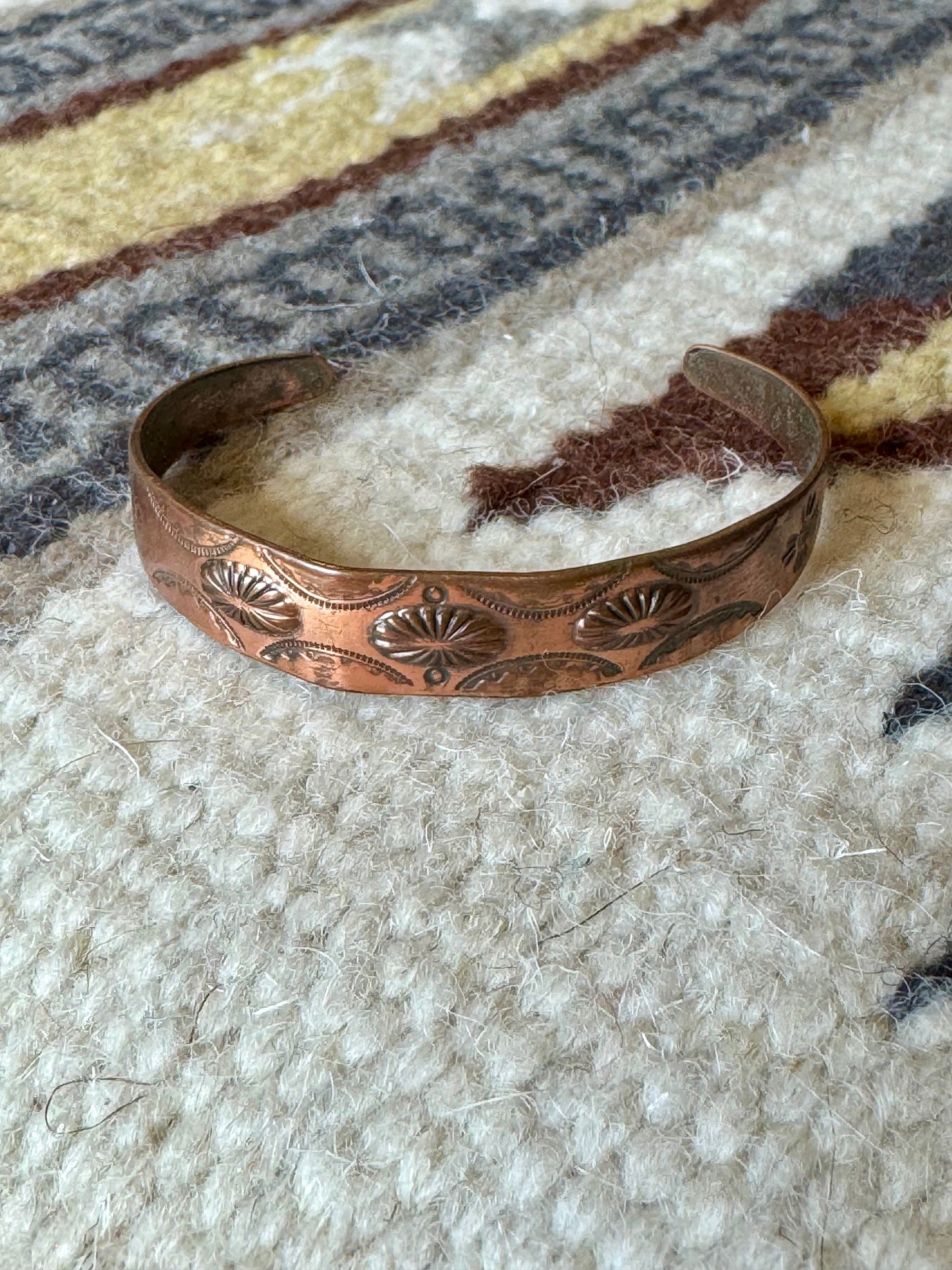 Vintage Handmade Copper Cuff Bracelet