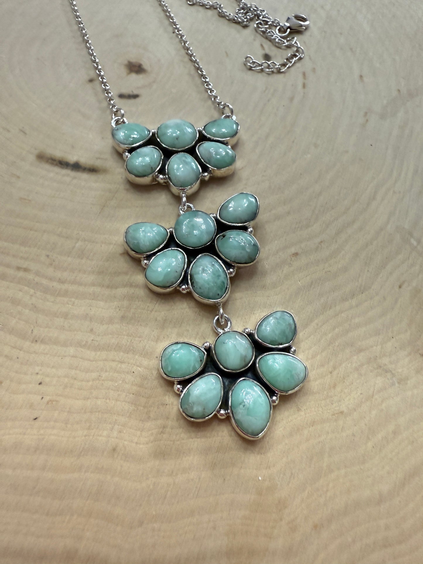 Handmade Sterling Silver & Paloma Turquoise Necklace