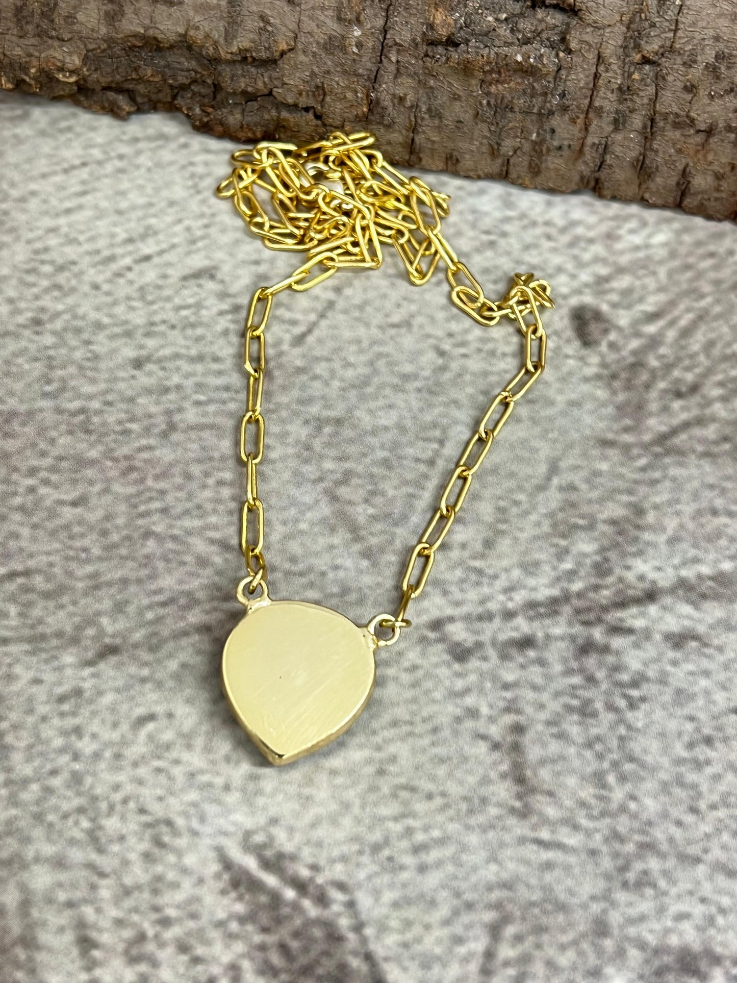 “The Boho Collection” Handmade Natural Silver Druzy Necklace
