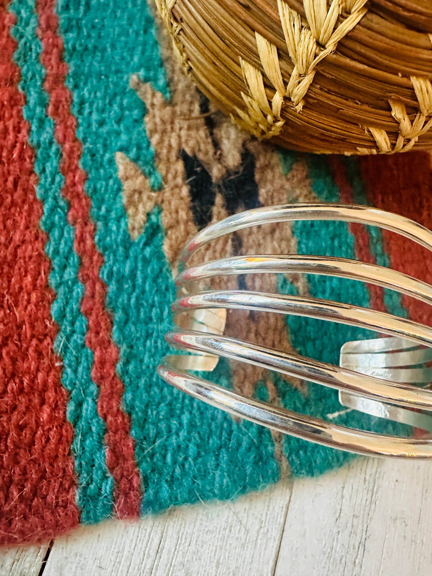 Navajo Sterling Silver Cuff Bracelet