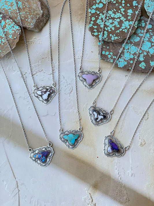 Beautiful Handmade Sterling Silver Cow Head Necklaces