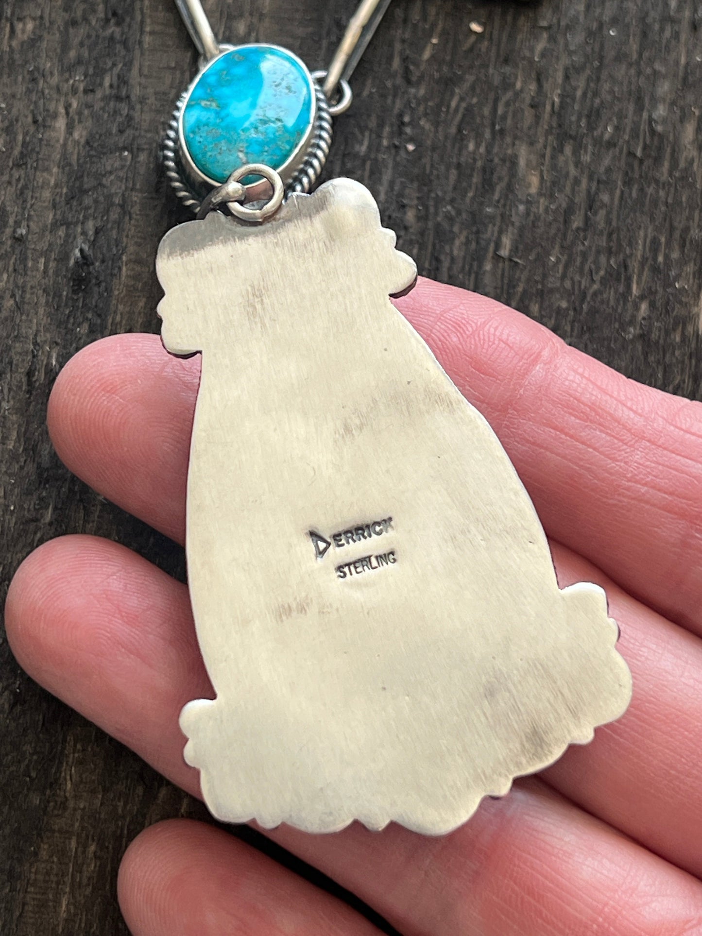 Navajo Sterling Silver, Spiny Oyster and Turquoise Link and Bead Necklace and Earrings Set by Derrick Gordon