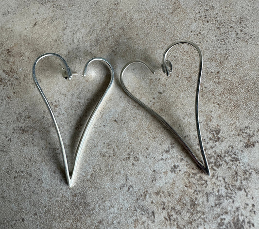Freeform Heart Earrings