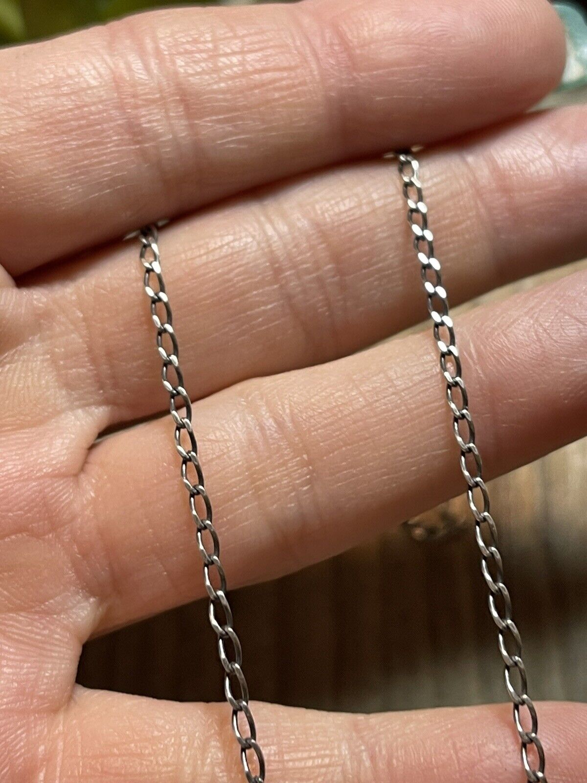 Navajo Sterling Silver & Pink Dream Mojave Oval Necklace