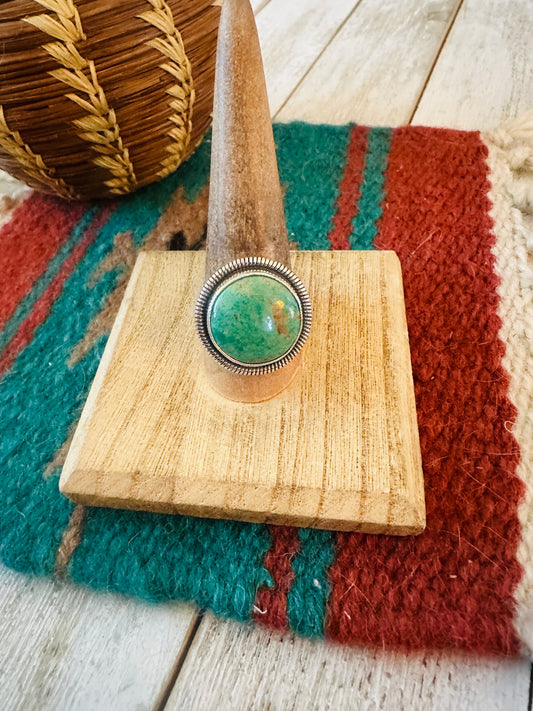 Navajo Sterling Silver & Turquoise Ring by Wydell Billie